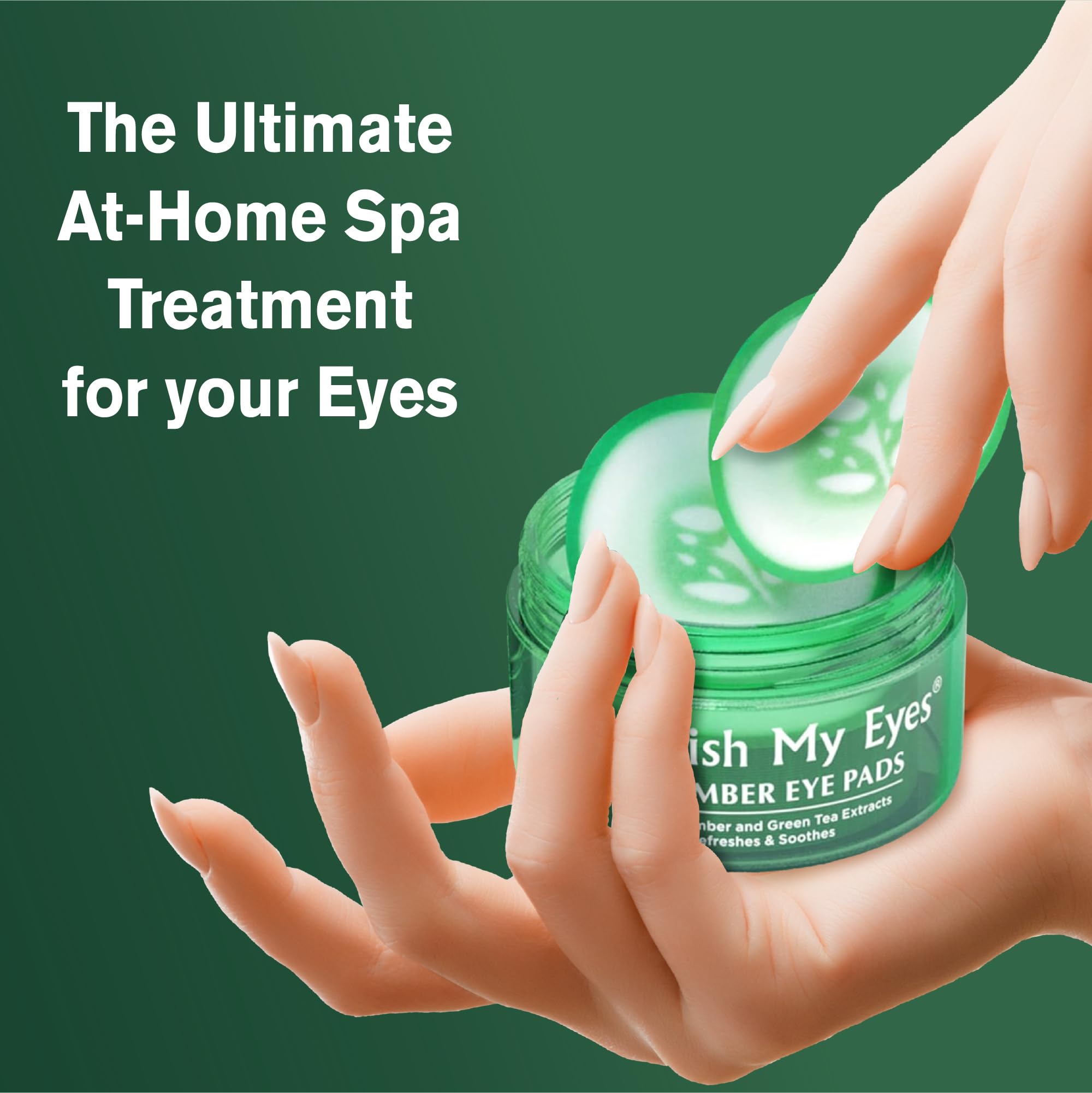 Fran Wilson Nourish My Eyes Cucumber & Green Tea Pads – 36 Pads per Pack | At-Home Eye Spa Treatment