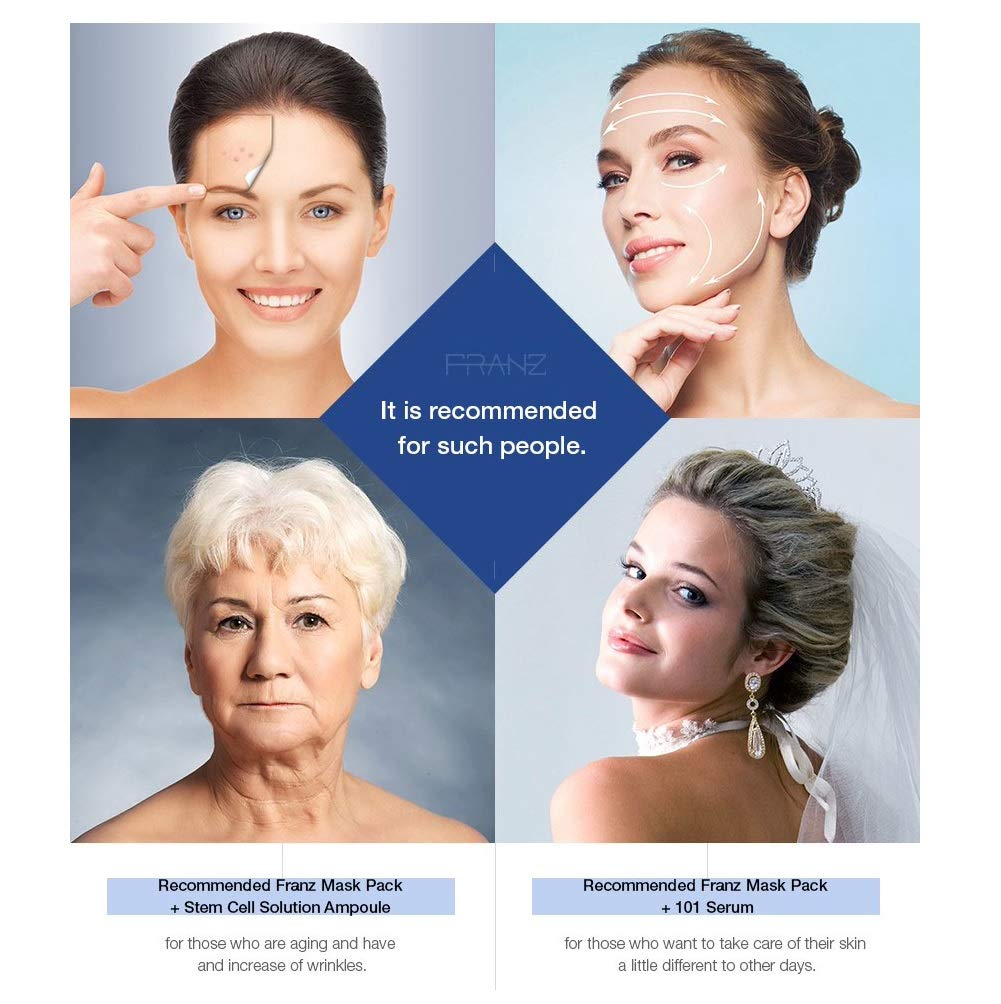 FRANZ Dual Mask Jet Kit – 2 Masks + 2 Elixirs, K-Beauty