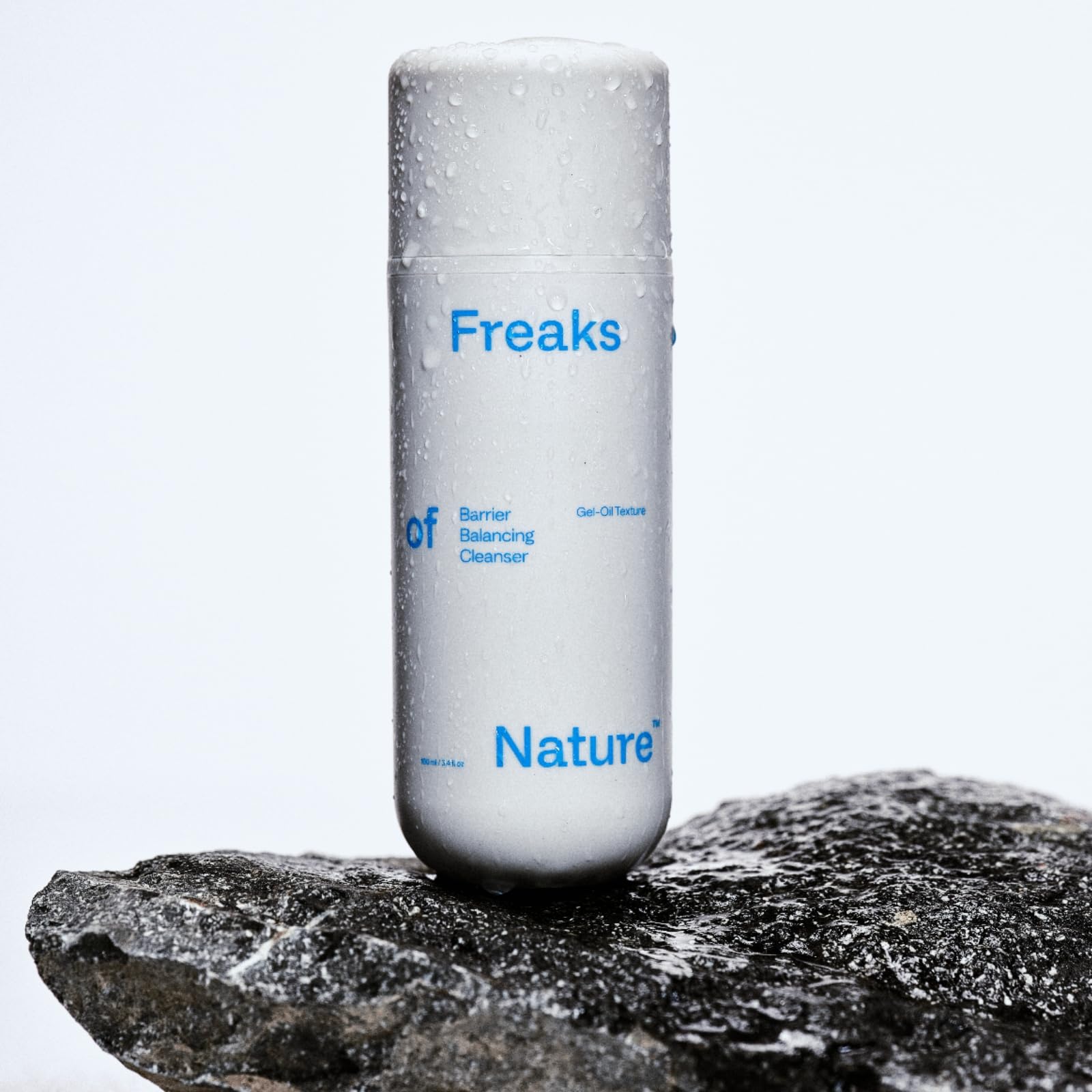 Freaks of Nature Barrier Balancing Cleanser – Gel-to-Oil Foaming Facewash, Dermatologist-Tested, Vegan, 3.4 oz