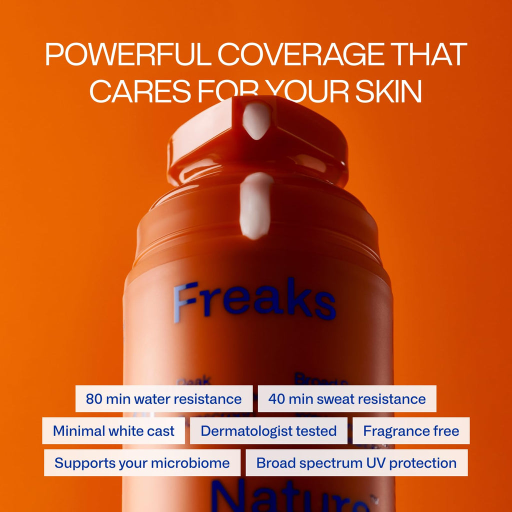 Freaks of Nature Peak Performance SPF 50 | Mineral Sunscreen, 80-Min Water-Resistant