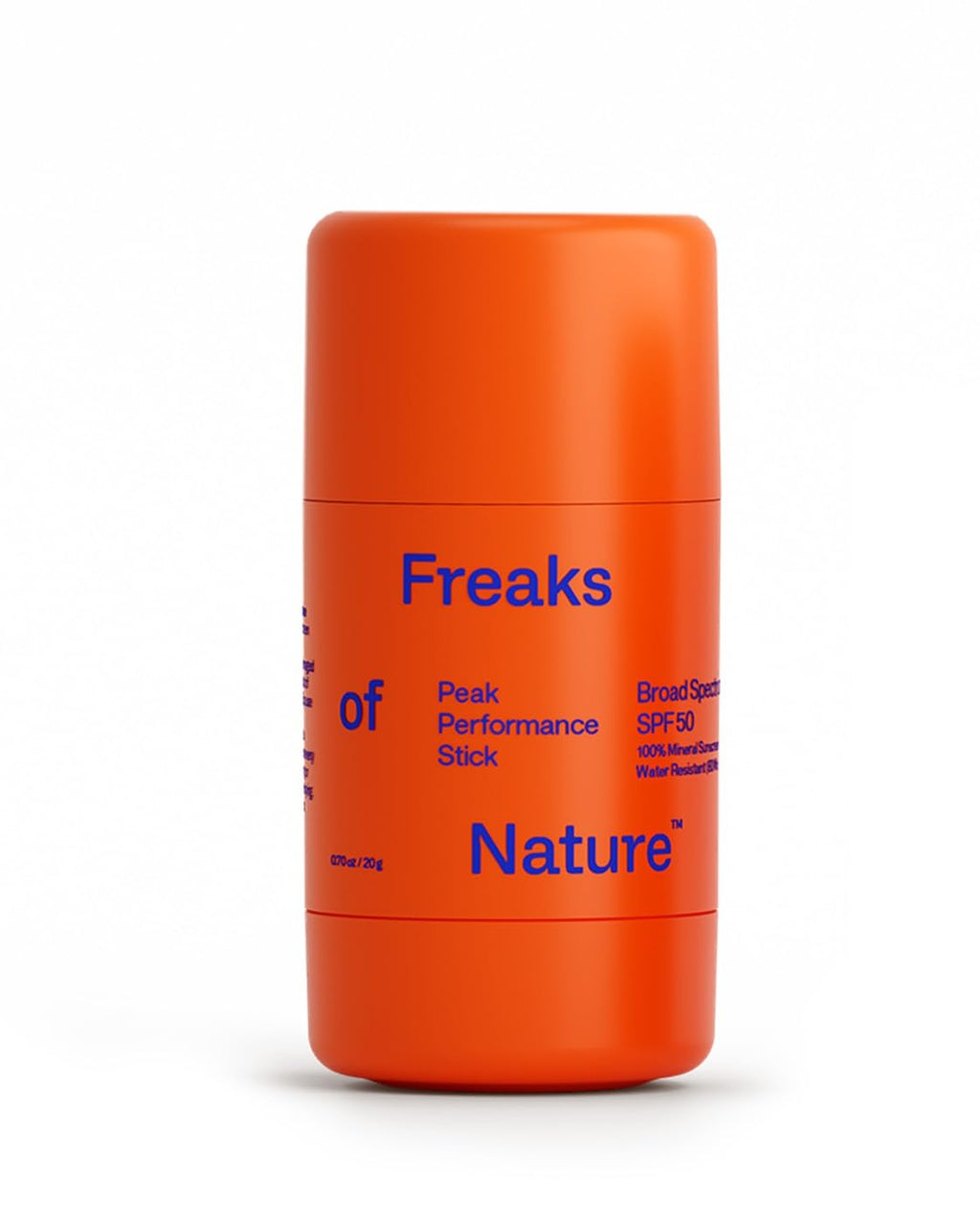 Freaks of Nature Peak Performance Sun Stick SPF 50 – 100% Mineral, Reef-Safe, 80-Min Water-Resistant