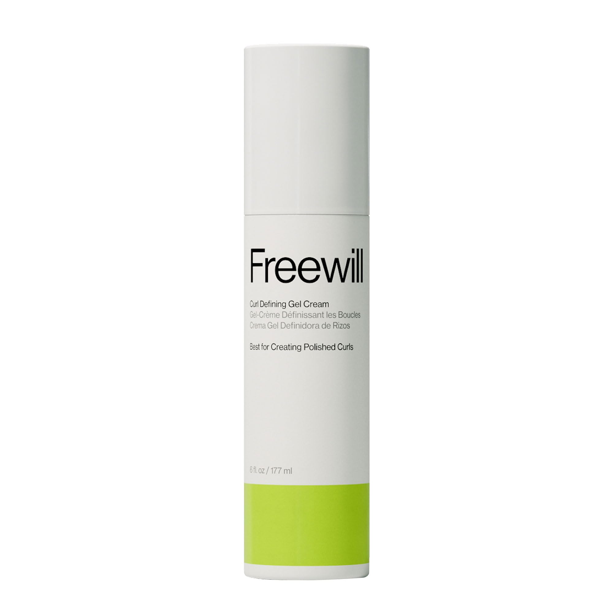 Freewill Curl Defining Gel Cream – Lightweight, Invisible Hold for Frizz-Free, Defined Curls (4 oz)