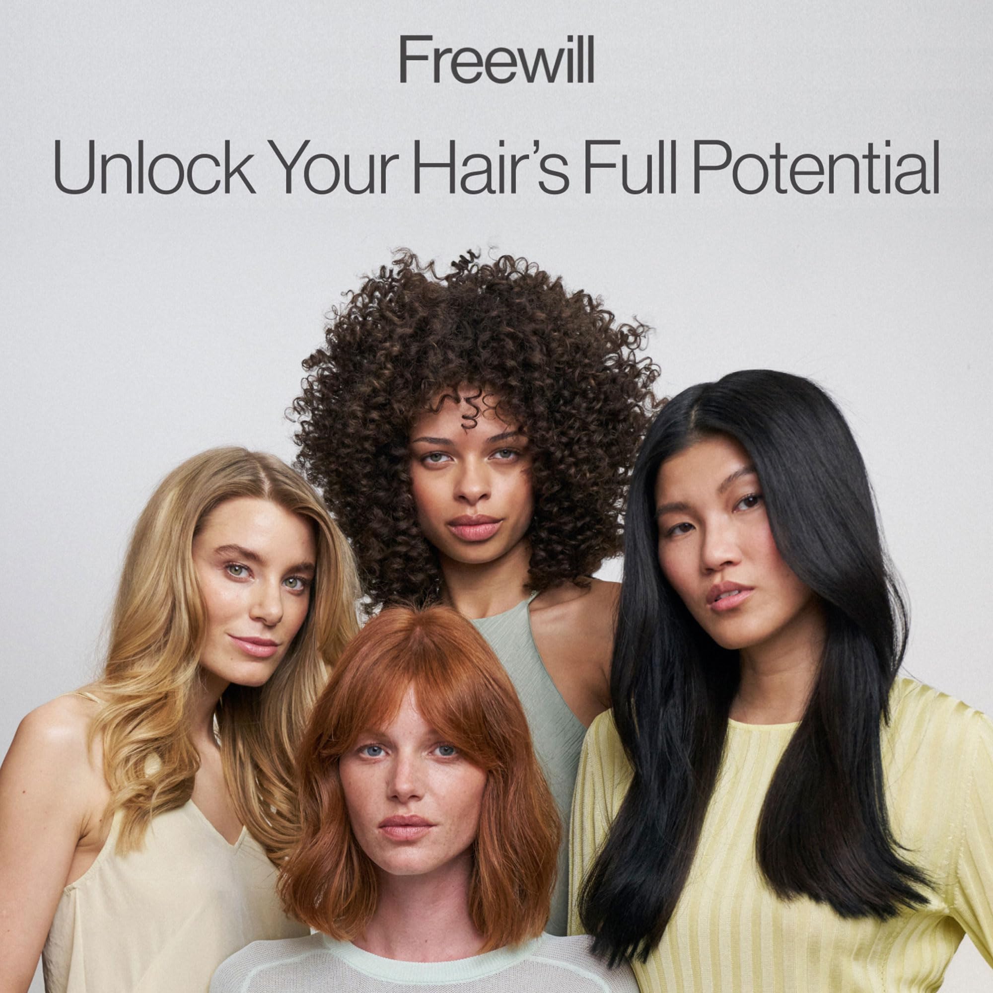 Freewill Curl Defining Gel Cream – Lightweight, Invisible Hold for Frizz-Free, Defined Curls (4 oz)