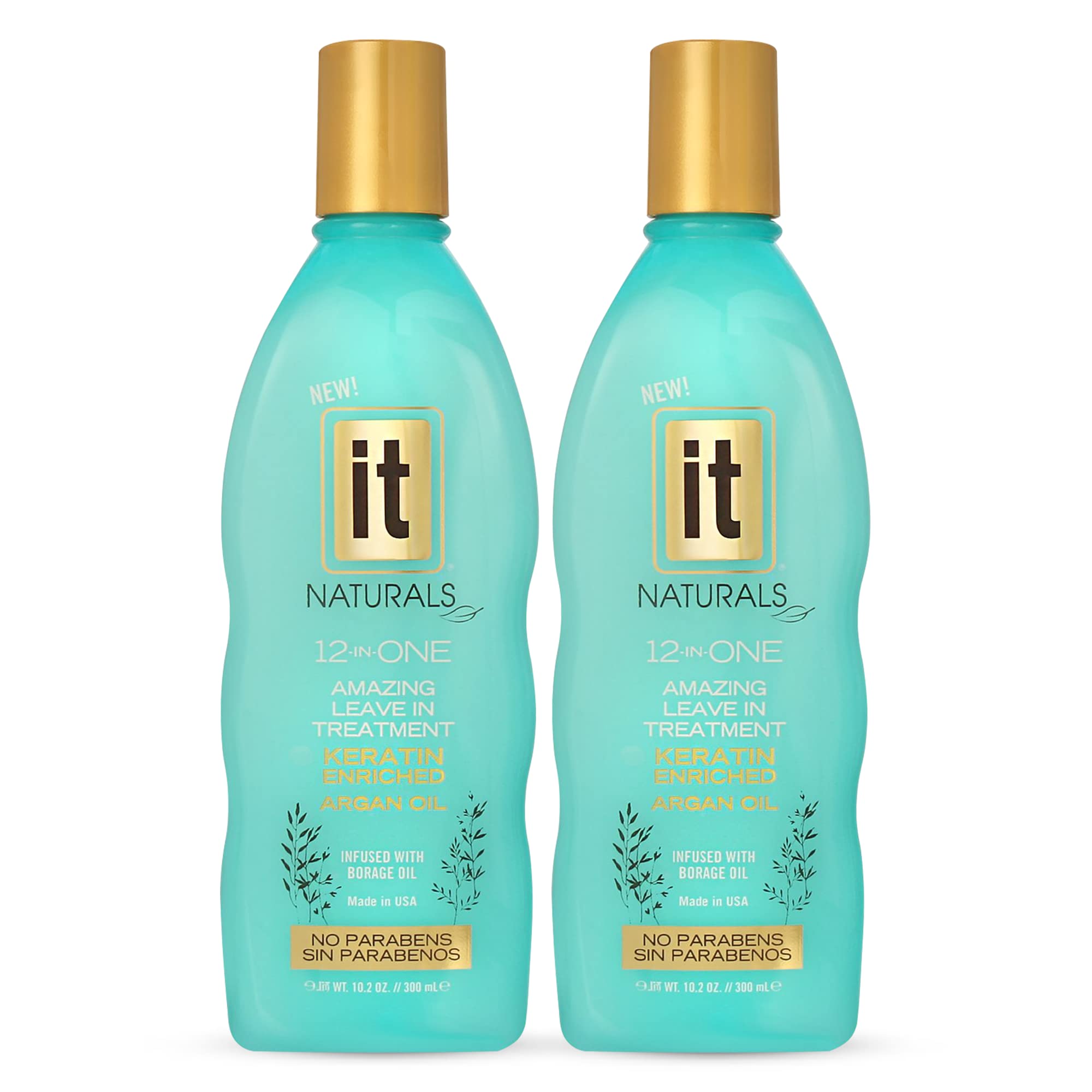 Freeze It 12-in-One Leave-In Treatment – Keratin & Argan Oil for Silky, Shiny Hair | 2-Pack