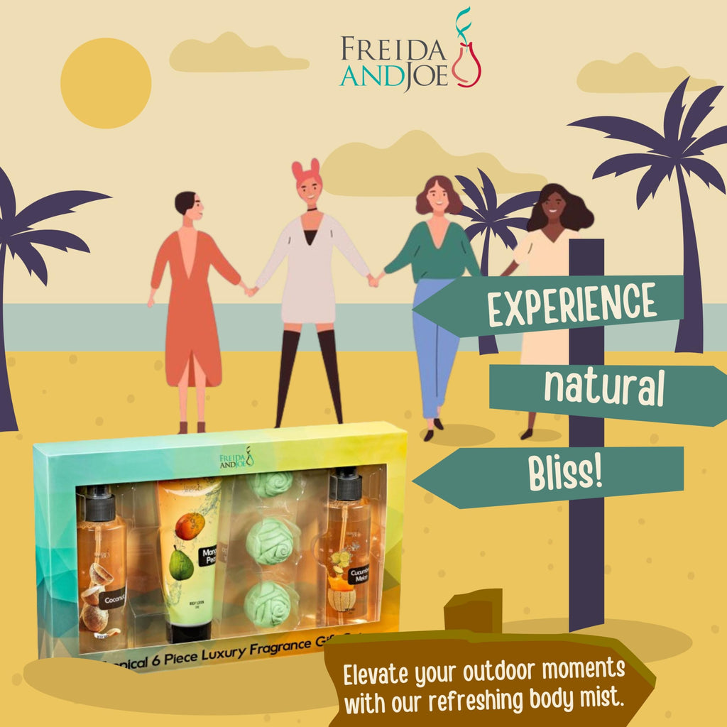 Freida and Joe Fine Fragrance Body Mist & Body Splash Valentines Gift Set | Luxury Self-Care for Women