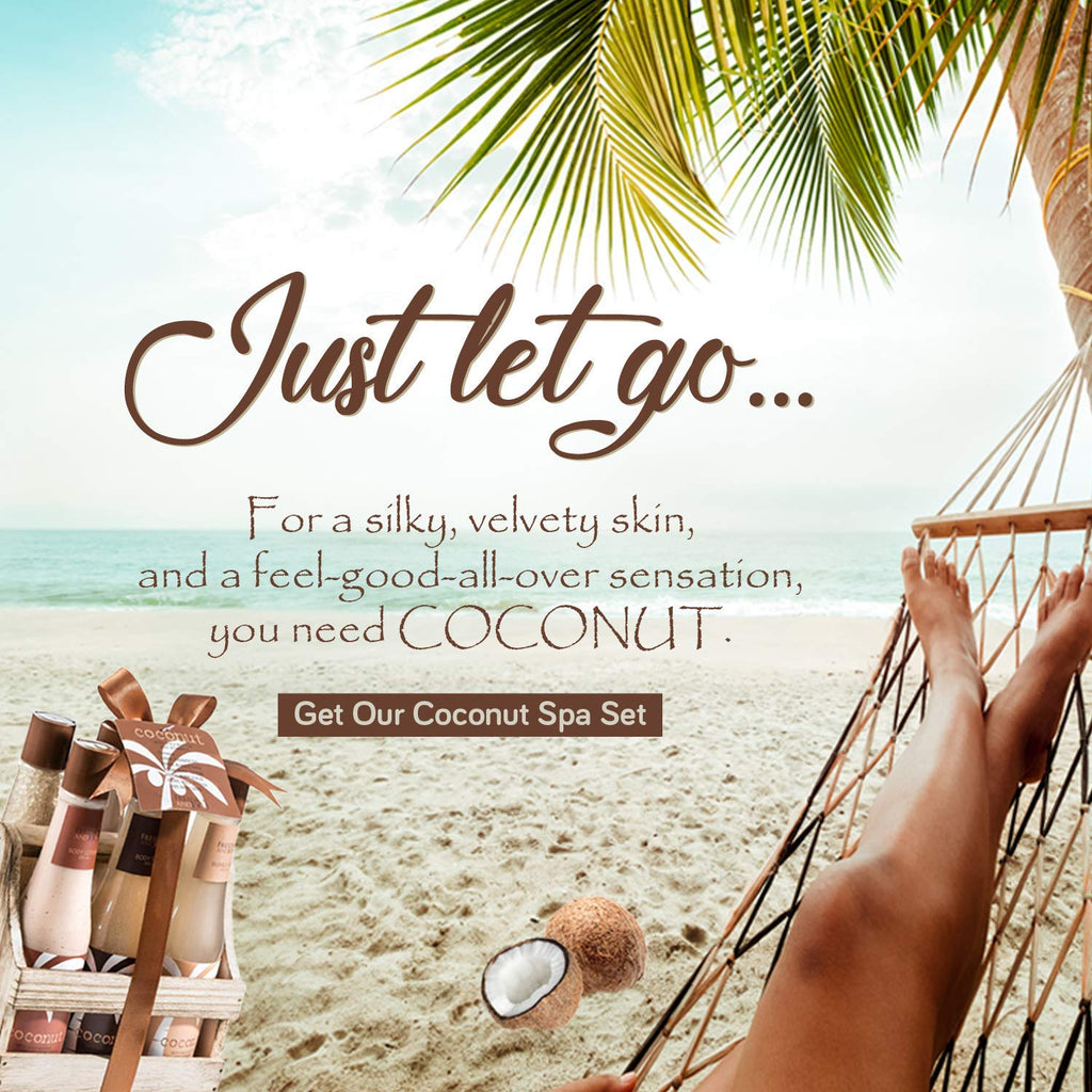 Freida and Joe Tropical Milky Coconut Bath & Body Set – Luxury Spa Gift