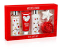 Freida & Joe Fragrance Bath & Body Collection Valentines Gift Box – Shower Gel, Lotion, Scrub, Bath Bomb & Sponge