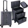Frenessa Rolling Nail Case – Wheeled Vegan Leather Manicure Organizer for Pros