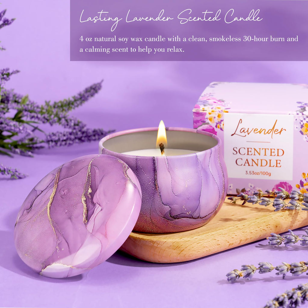 Frerdui Lavender Gift Baskets for Women | Unique Birthday & Self-Care Gift Box