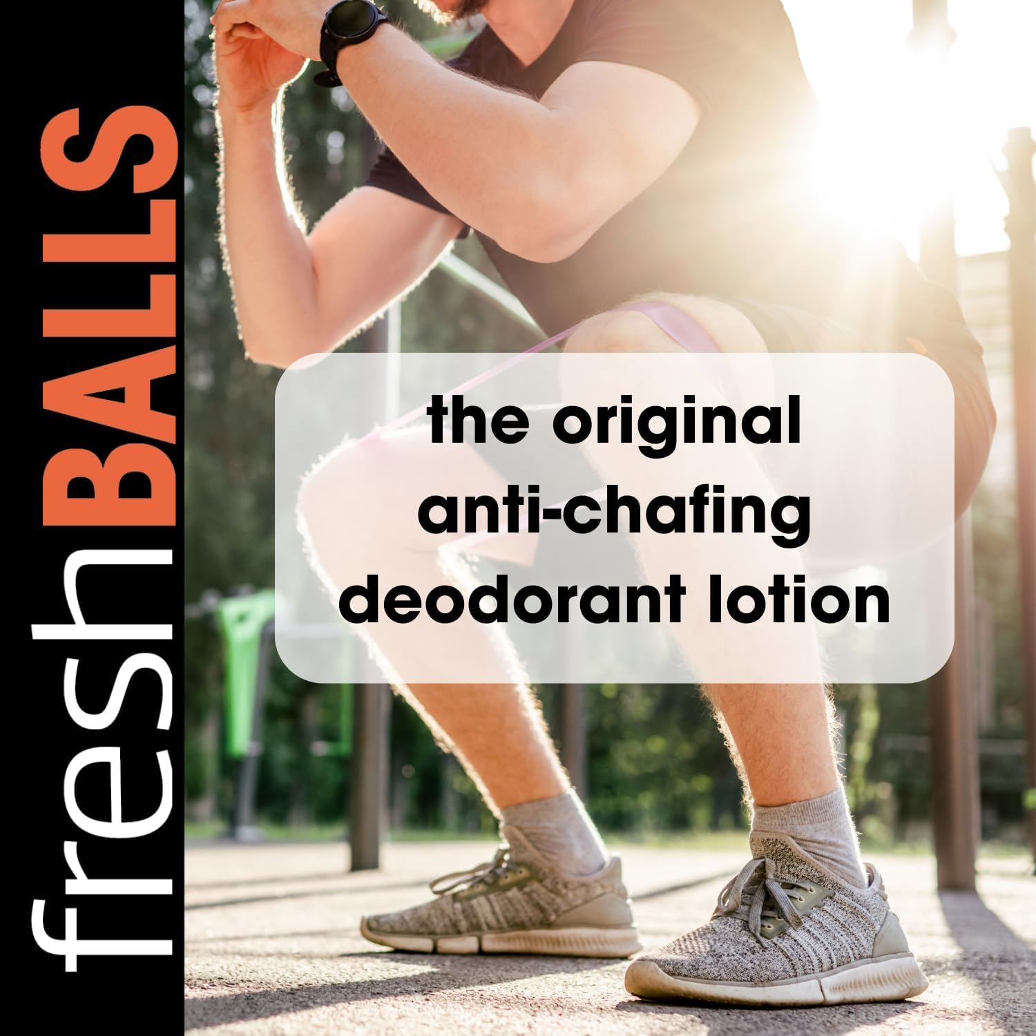 Fresh BALLS Lotion – Men's Anti-Chafing Cream to Powder (3.4 oz) Pack of 12 | Fresh Body FB