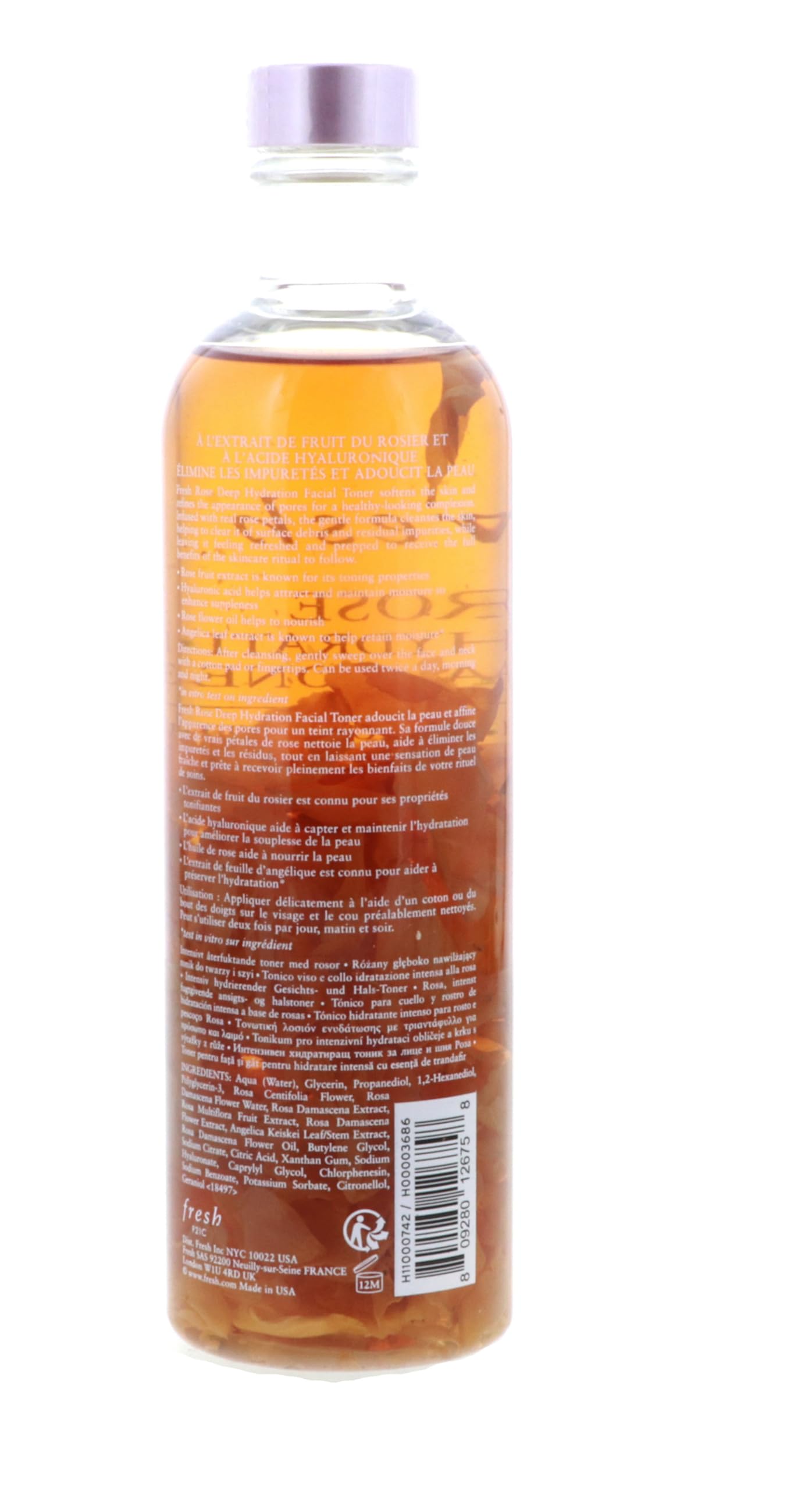 Fresh Rose Deep Hydration Facial Toner – 8.4 oz (250 mL)