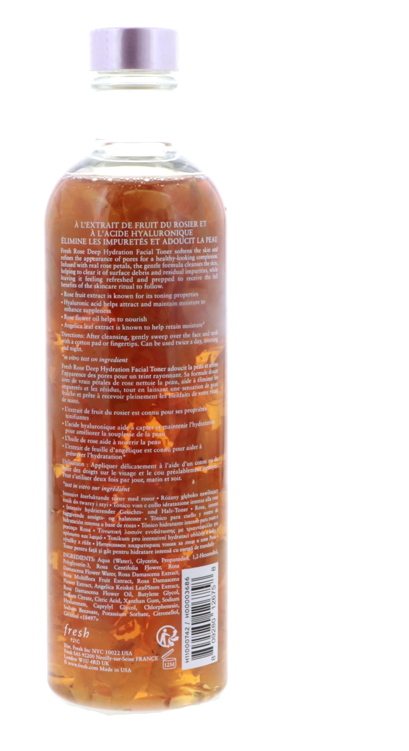 Fresh Rose Deep Hydration Facial Toner – 8.4 oz (250 mL)