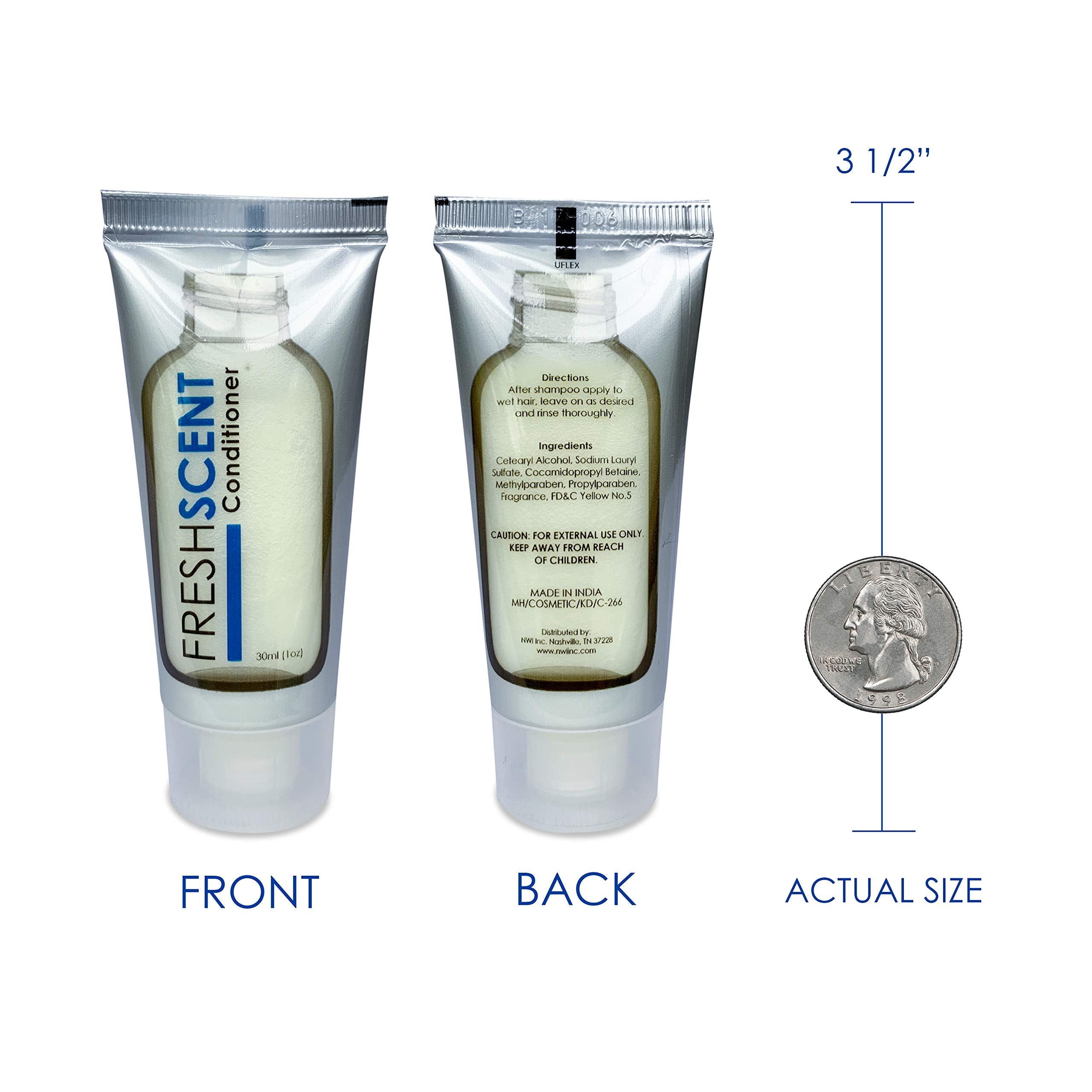 Freshscent Conditioner 1oz (288 Pack) Hotel Travel Size – Bulk Amenities for Hospitality