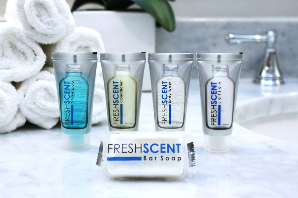 Freshscent Lotion 1oz (100 Pack) Hotel Travel Size Bulk Amenities for Hospitality