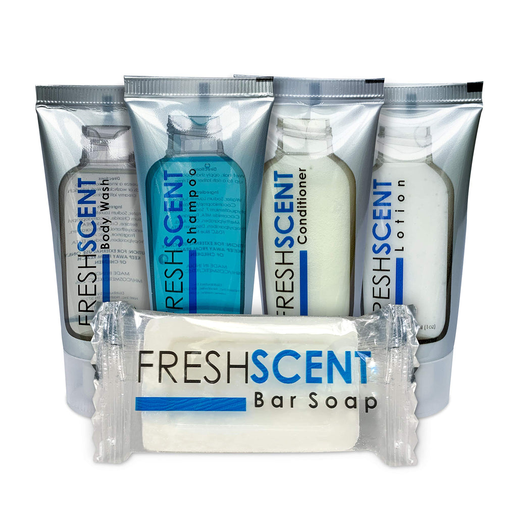 Freshscent Lotion 1oz (100 Pack) Hotel Travel Size Bulk Amenities for Hospitality