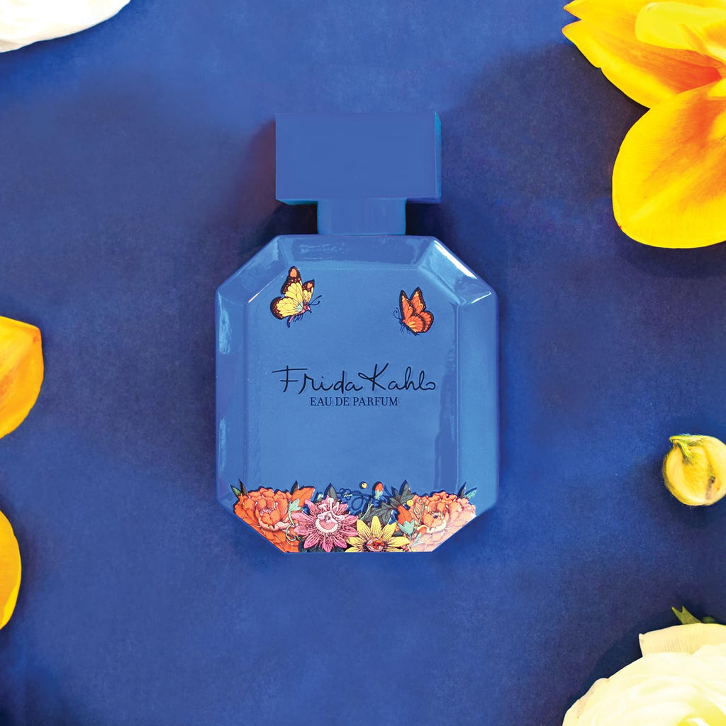Frida Kahlo Blue Deluxe Edition Eau de Parfum for Women – Floral Gourmand Scent with Agave, Coconut, Jasmine, Vanilla (3.4 oz)