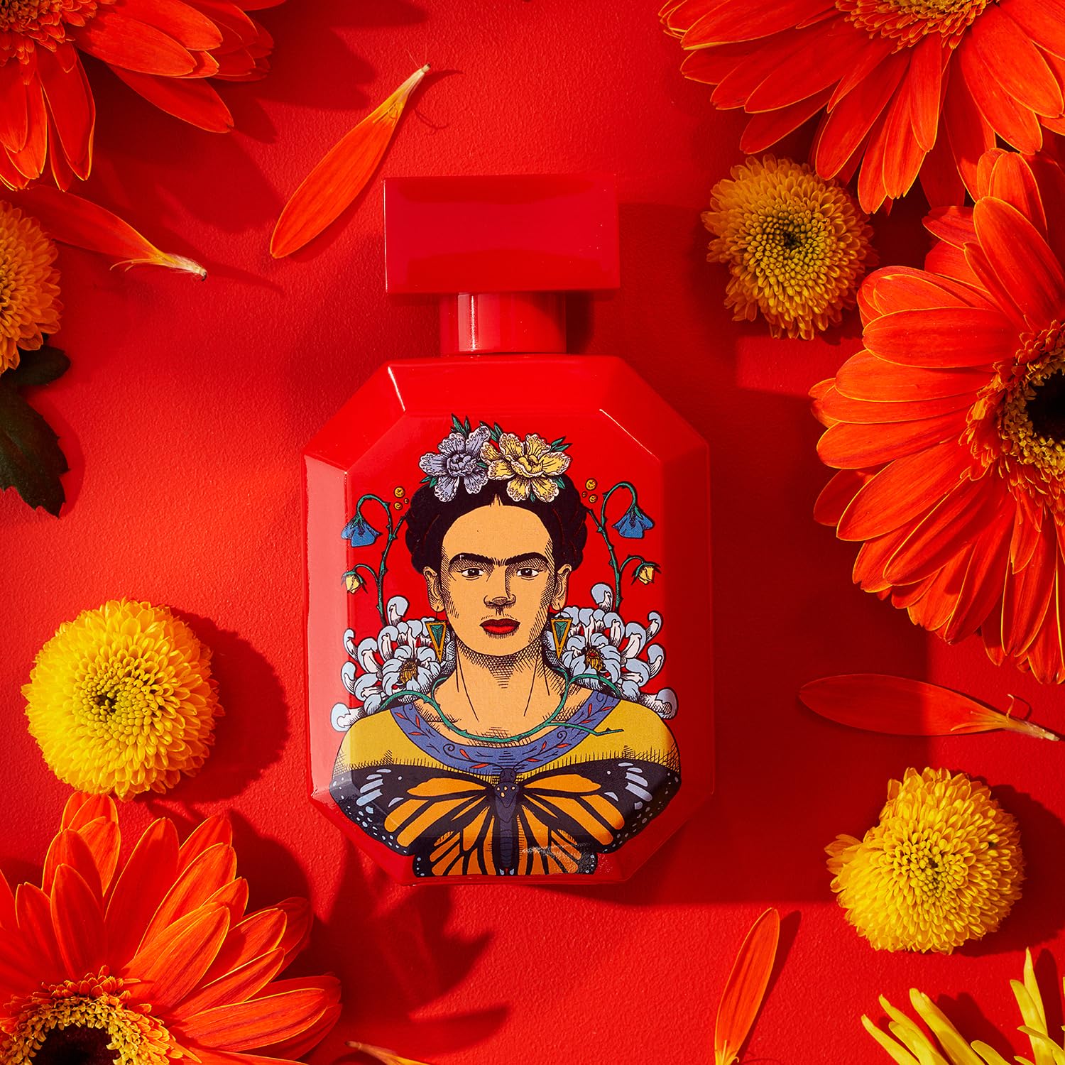 Frida Kahlo Red Eau de Toilette for Women – Long-Lasting Floral-Spicy Perfume, 1.7 oz – Made in USA