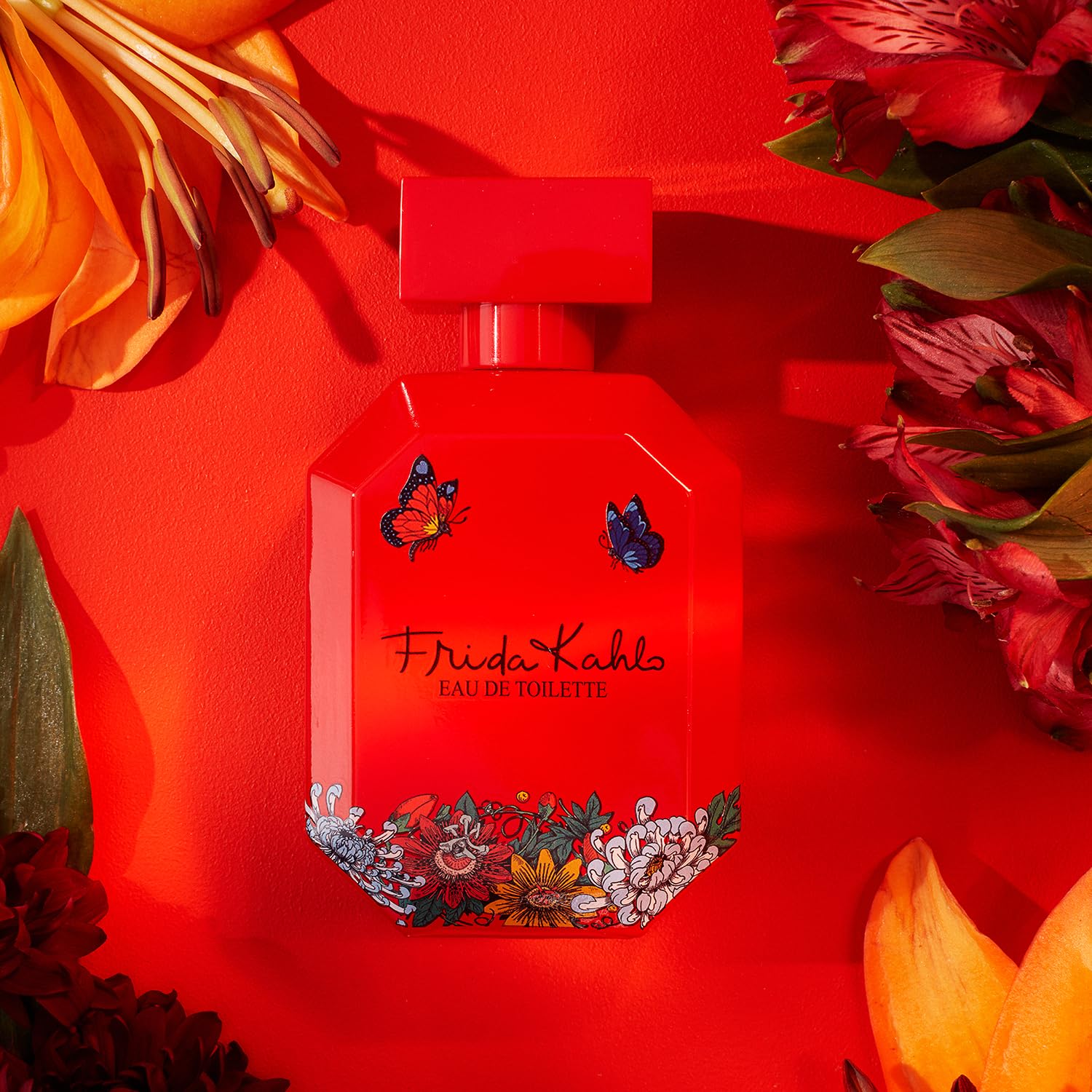Frida Kahlo Red Eau de Toilette for Women – Long-Lasting Floral-Spicy Perfume, 1.7 oz – Made in USA