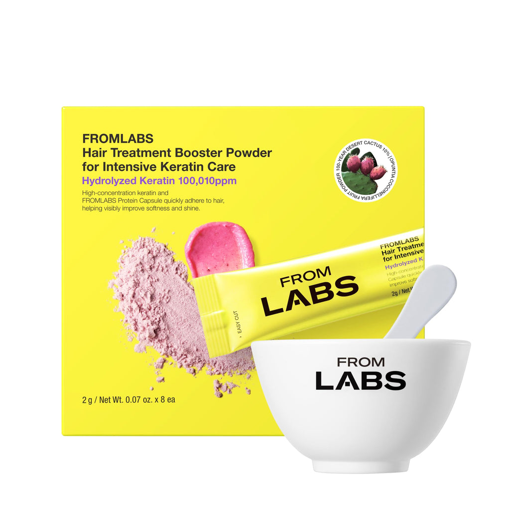 FROMLABS Hair Treatment Booster Powder – Keratin Mix-In for Intensive Care (2g x 8 Packets)