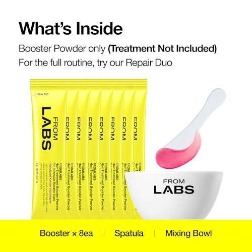 FROMLABS Hair Treatment Booster Powder – Keratin Mix-In for Intensive Care (2g x 8 Packets)