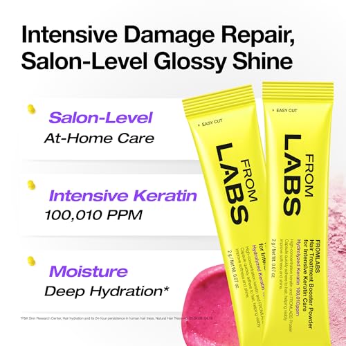FROMLABS Hair Treatment Booster Powder – Keratin Mix-In for Intensive Care (2g x 8 Packets)