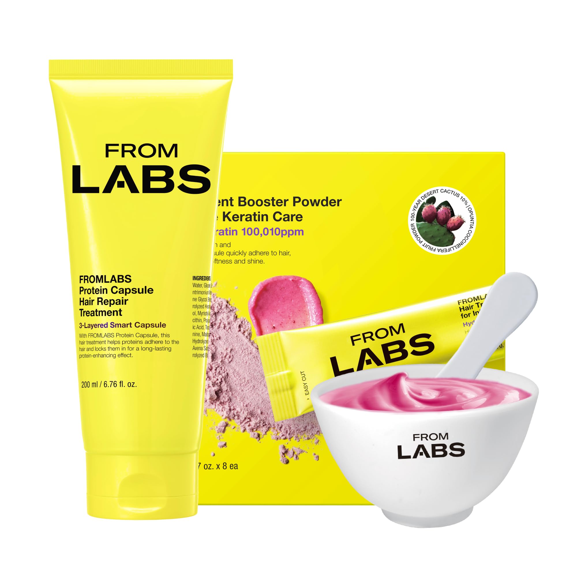 FROMLABS Hair Repair Duo: Protein Capsule Treatment + Keratin Booster Powder