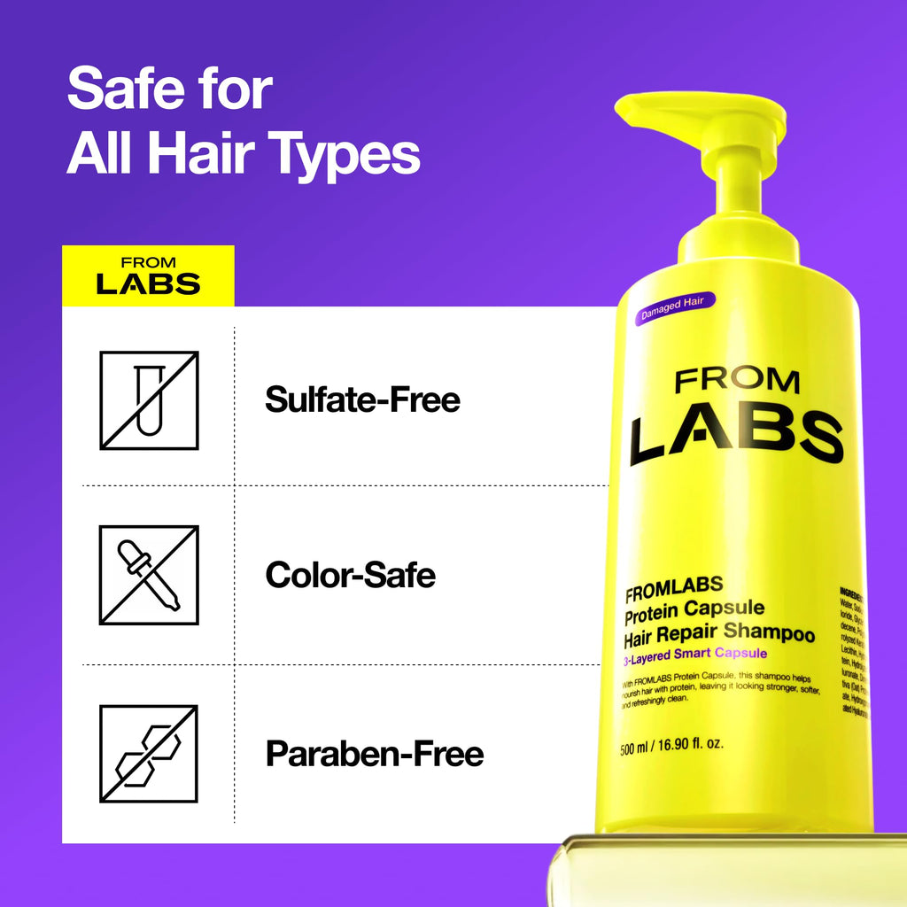 FROMLABS Protein Capsule Hair Shampoo – Hydrating, Sulfate-Free, Color-Safe