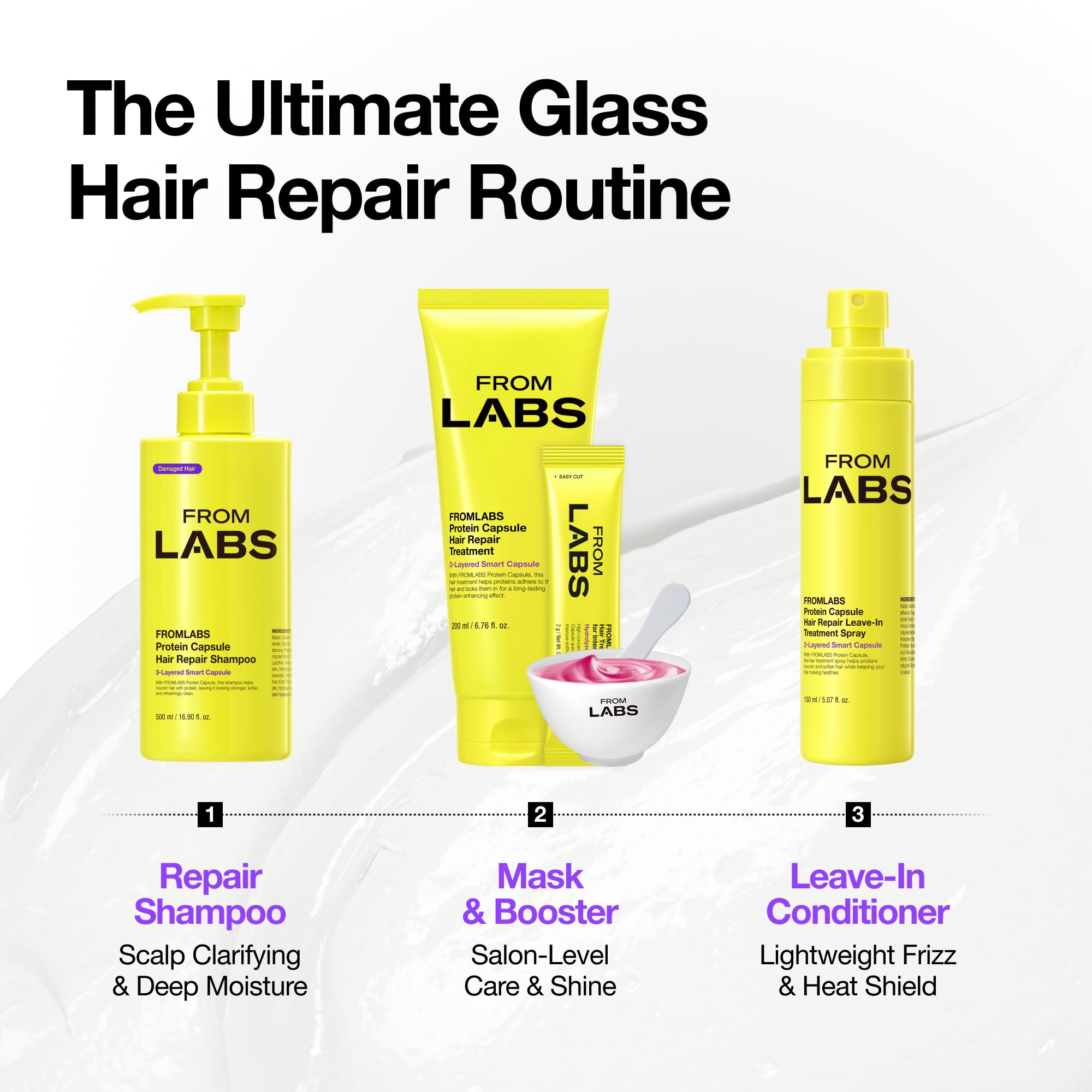 FROMLABS Protein Capsule Hair Shampoo – Hydrating, Sulfate-Free, Color-Safe