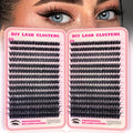 FTBZCF Lash Clusters 532pcs 80D DIY Extensions – Natural 10-18mm Manga Wispy