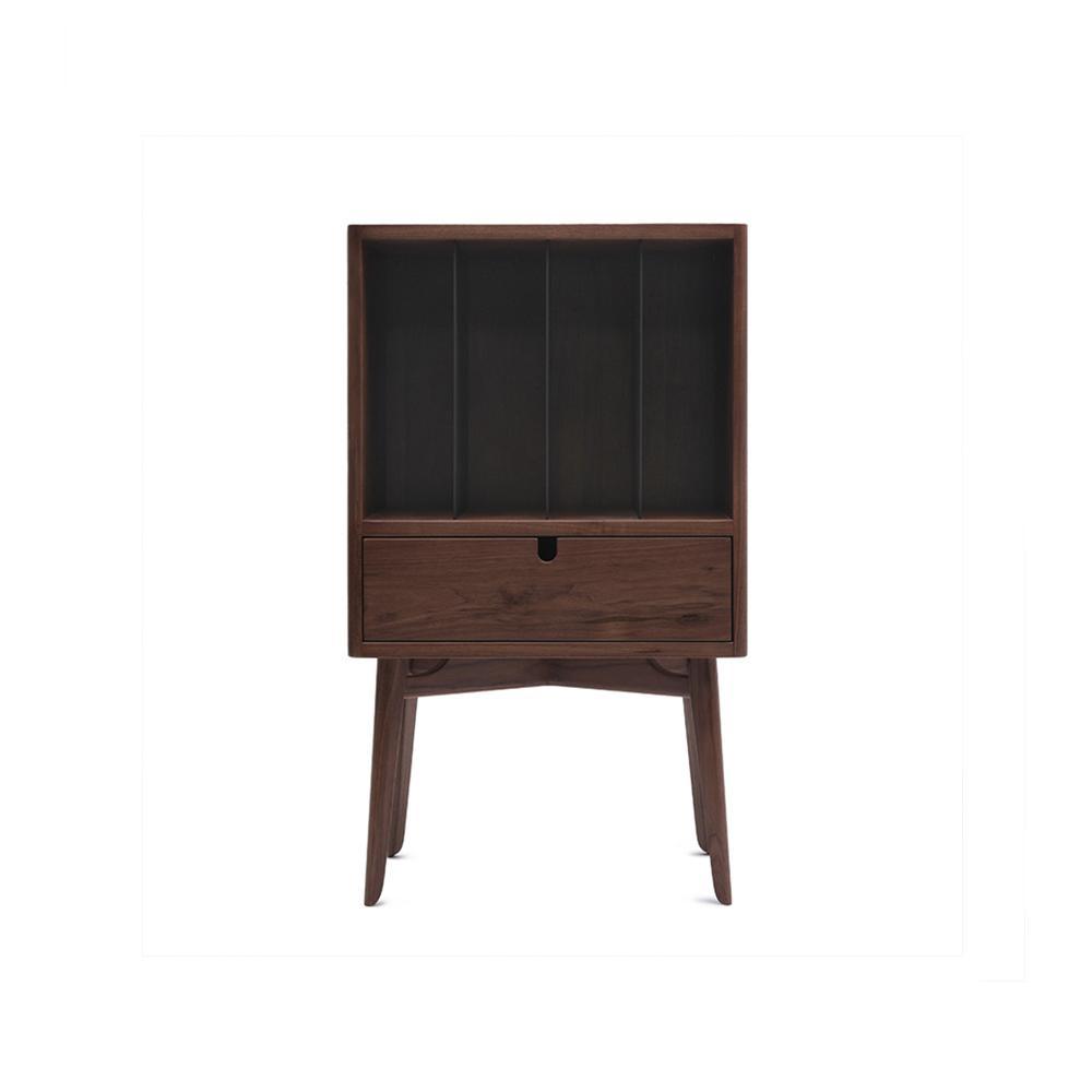 FU28 Bedside Table, Dark Oak