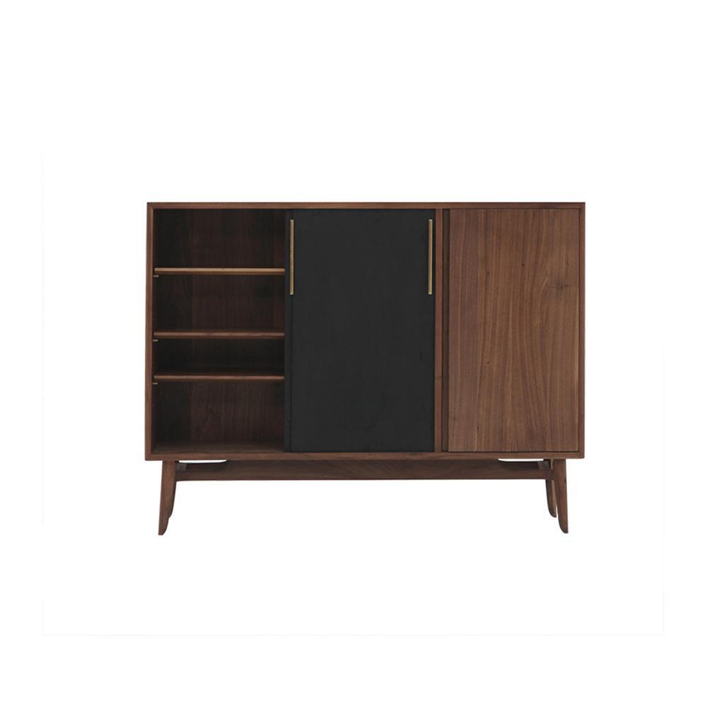 FU3 Shoe Storage, Walnut & Black
