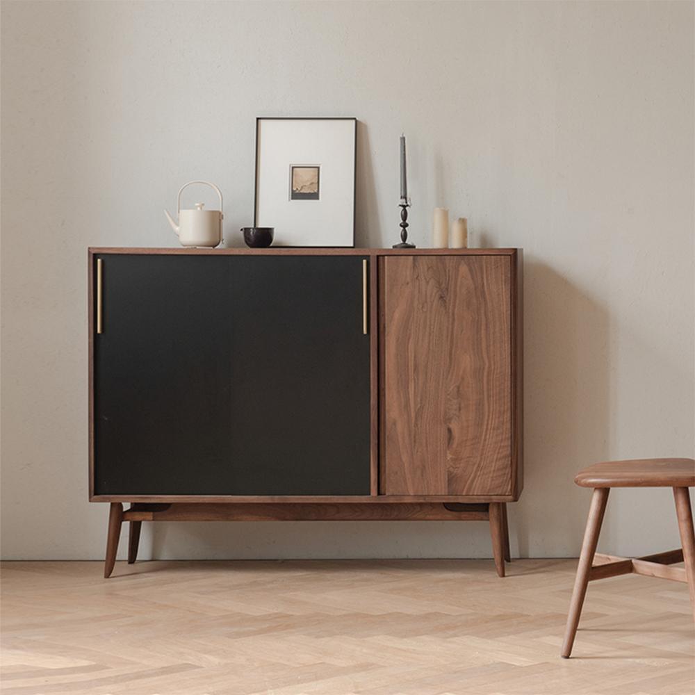FU3 Shoe Storage, Walnut & Black