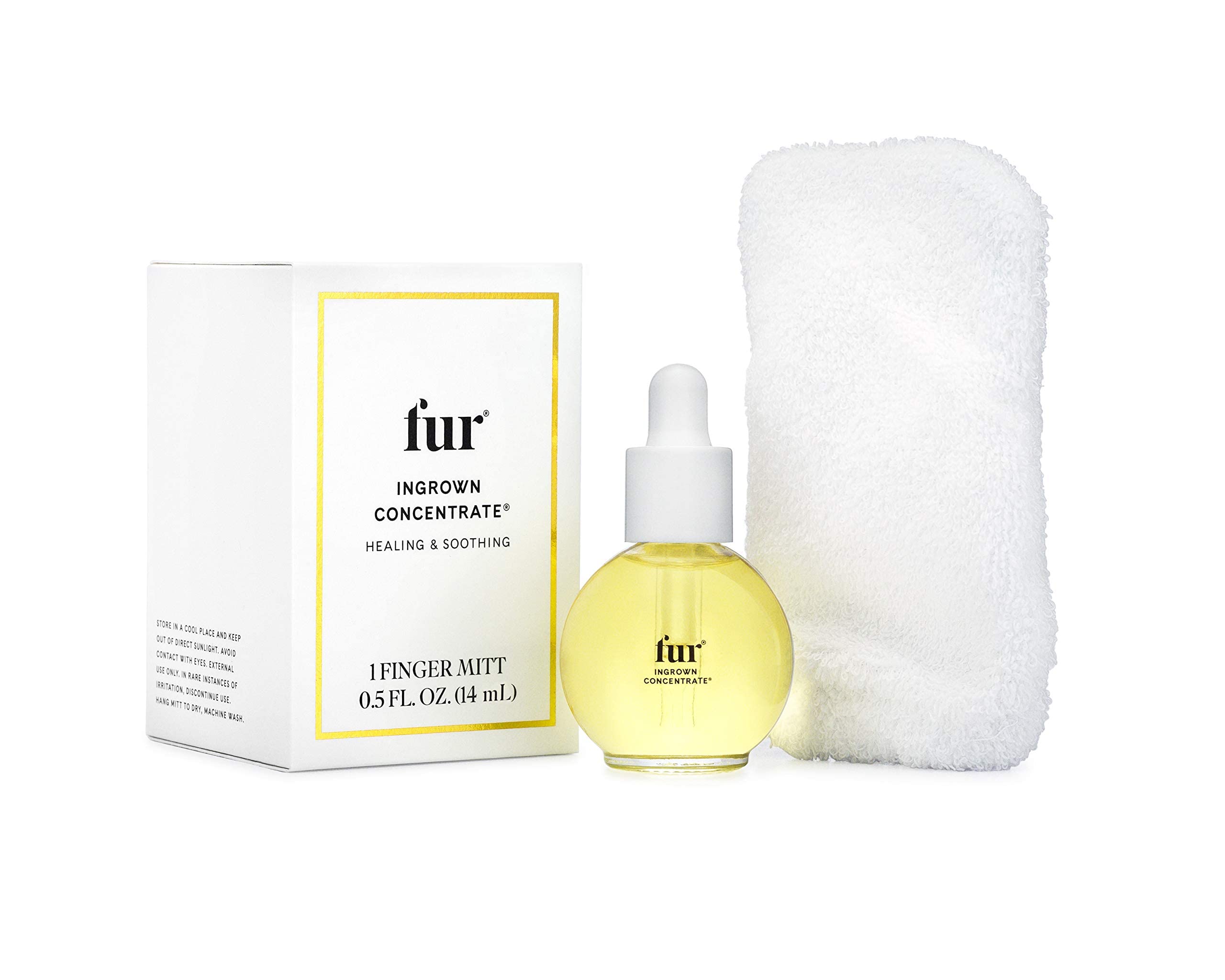 Fur Ingrown Concentrate: Exfoliating Oil Kit for Smoother Hair and Skin (0.5 fl oz)