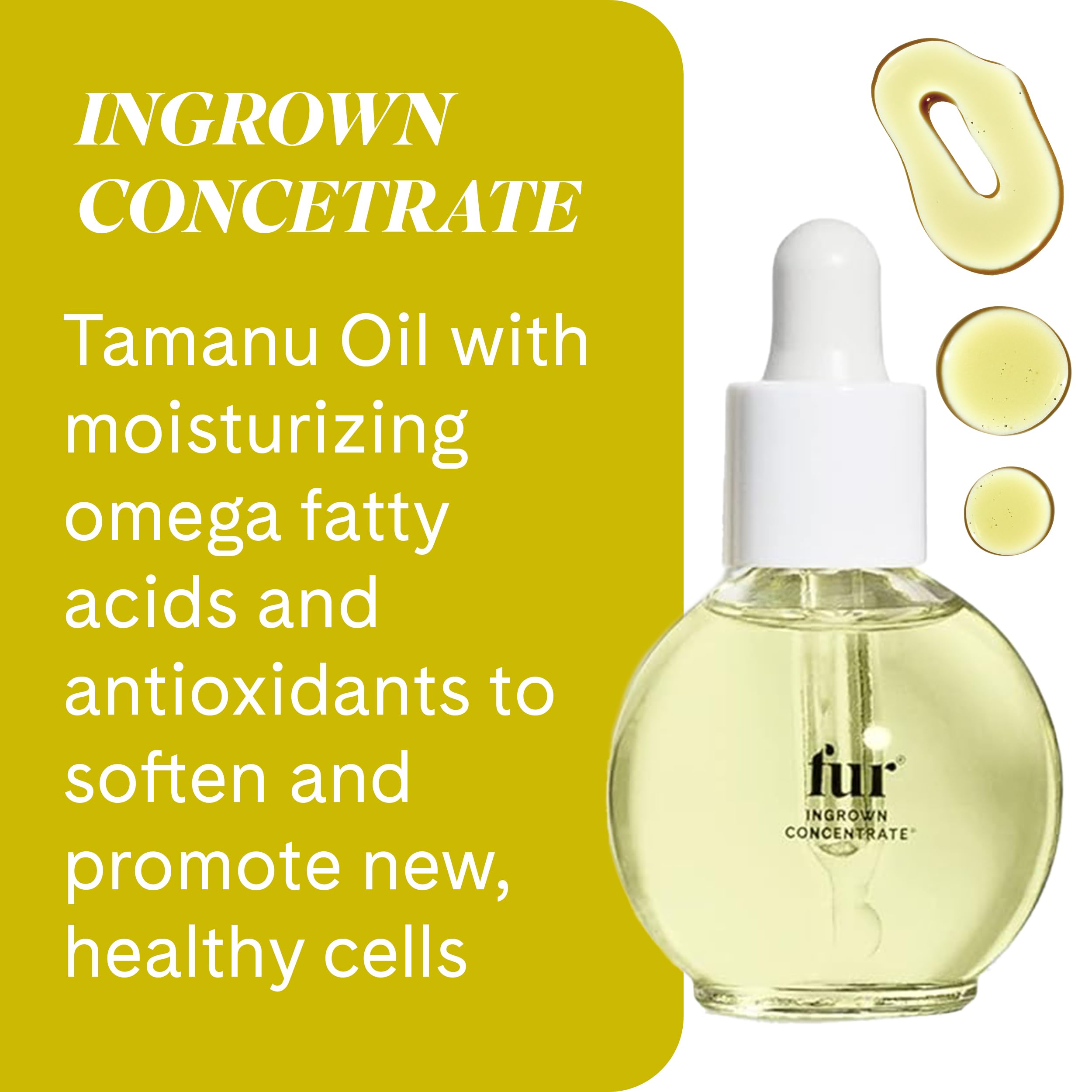 Fur Ingrown Hair Care Duo: Two-Step Preventative Oil & Concentrate (0.5 fl oz each)