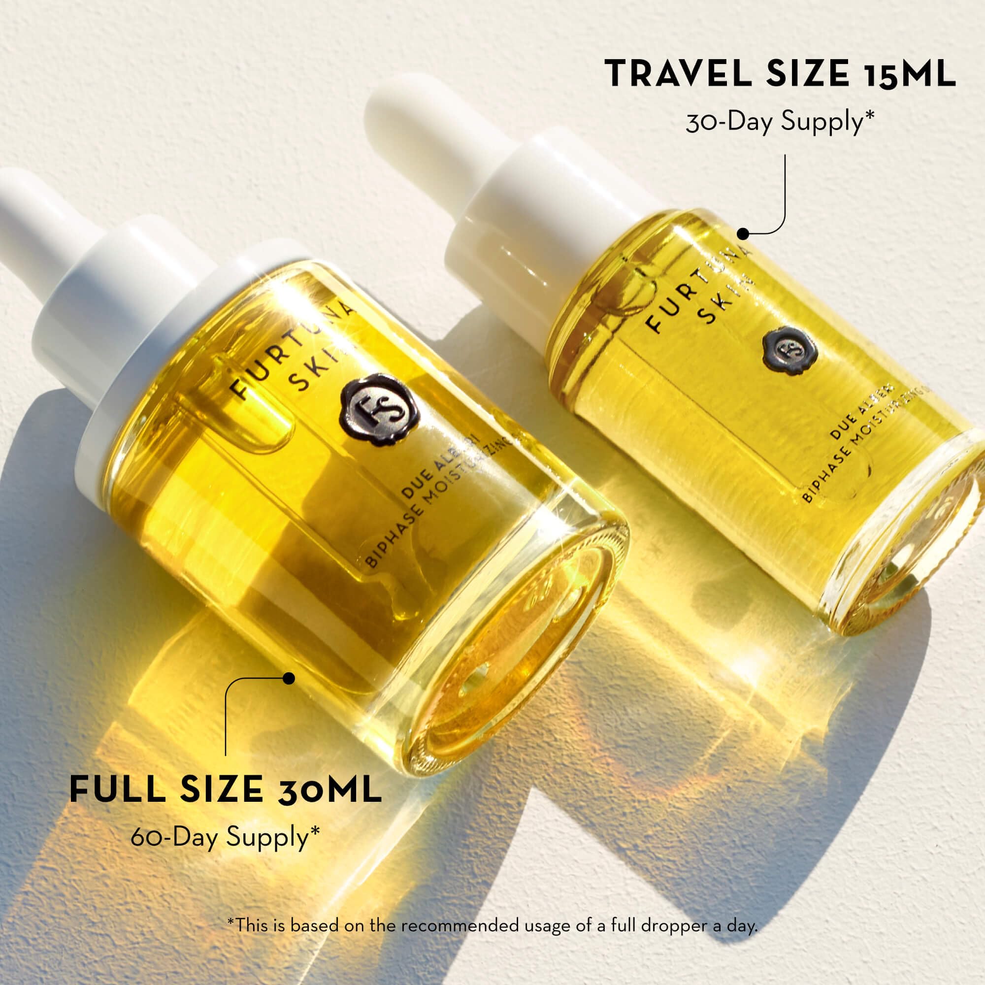 Furtuna Skin Biphase Moisturizing Oil – Hydration, Plumping & Protective Face & Neck Care