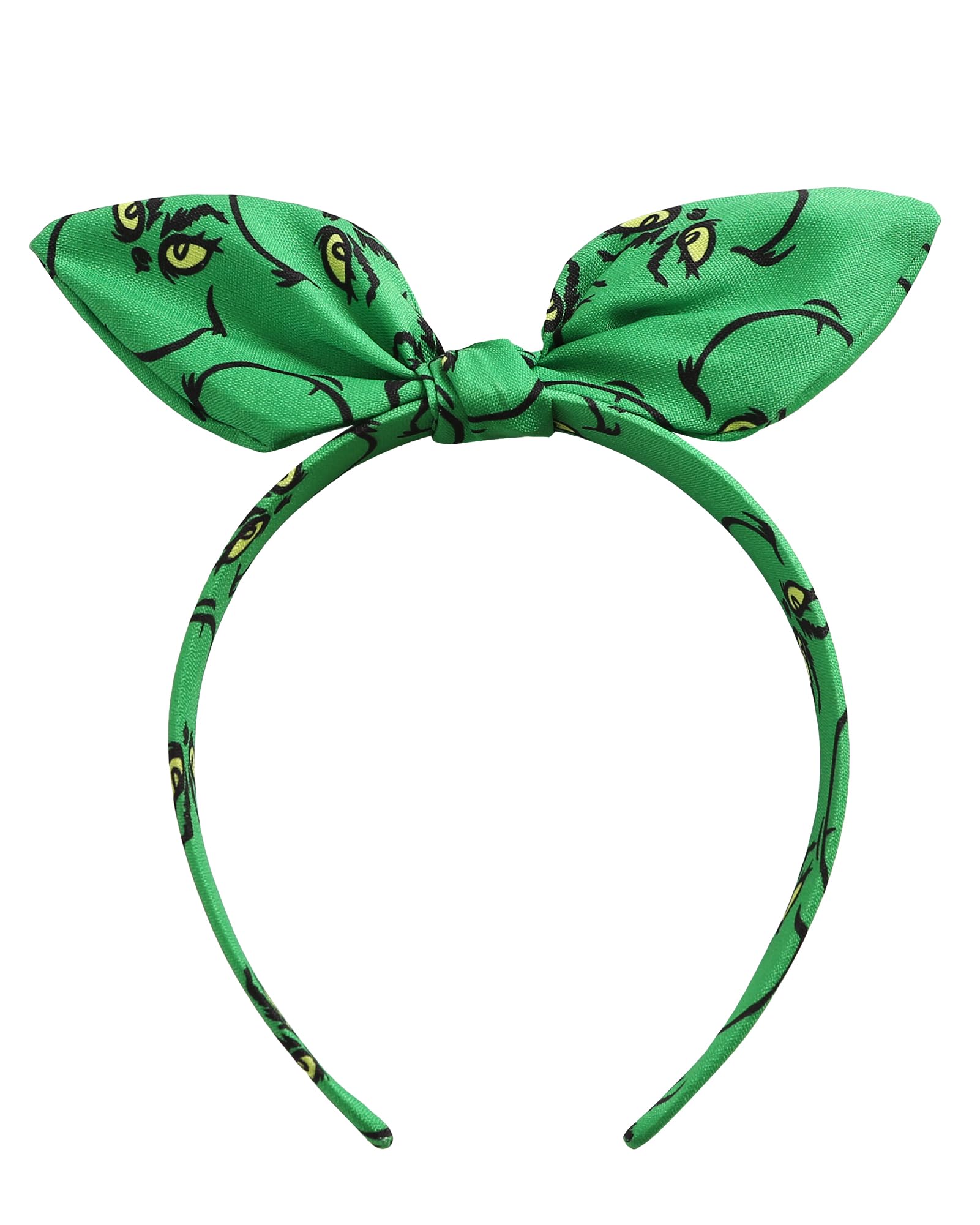 Furutonhe Christmas Knotted Bow Headband for Women – Green Monster Headwear