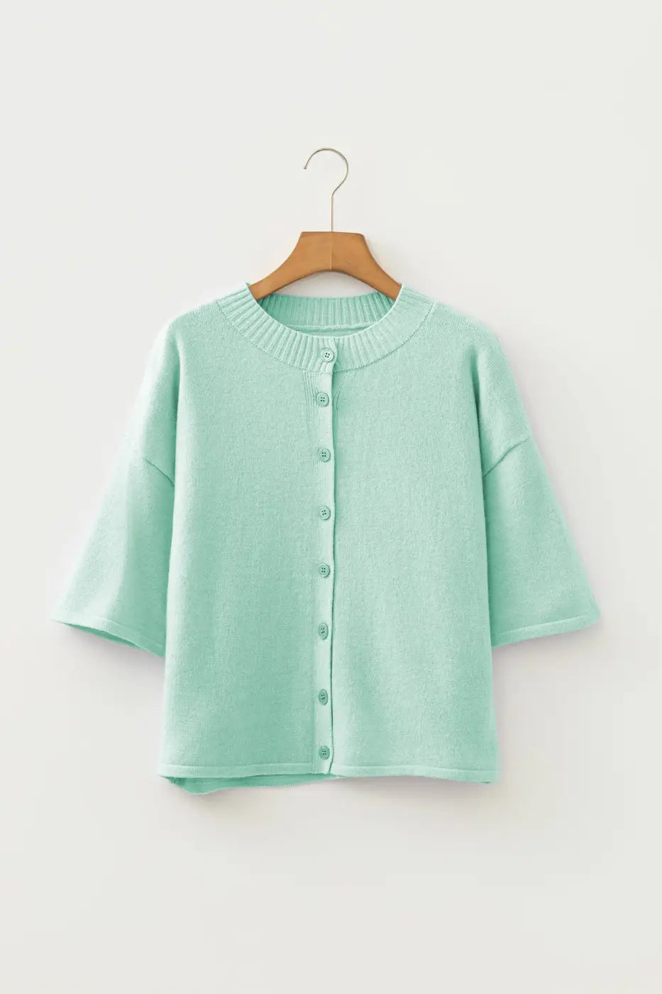 Pastel Fuzzy Knit Boxy Cardigan Women UK