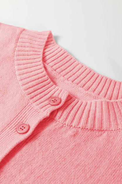 Pastel Fuzzy Knit Boxy Cardigan Women UK