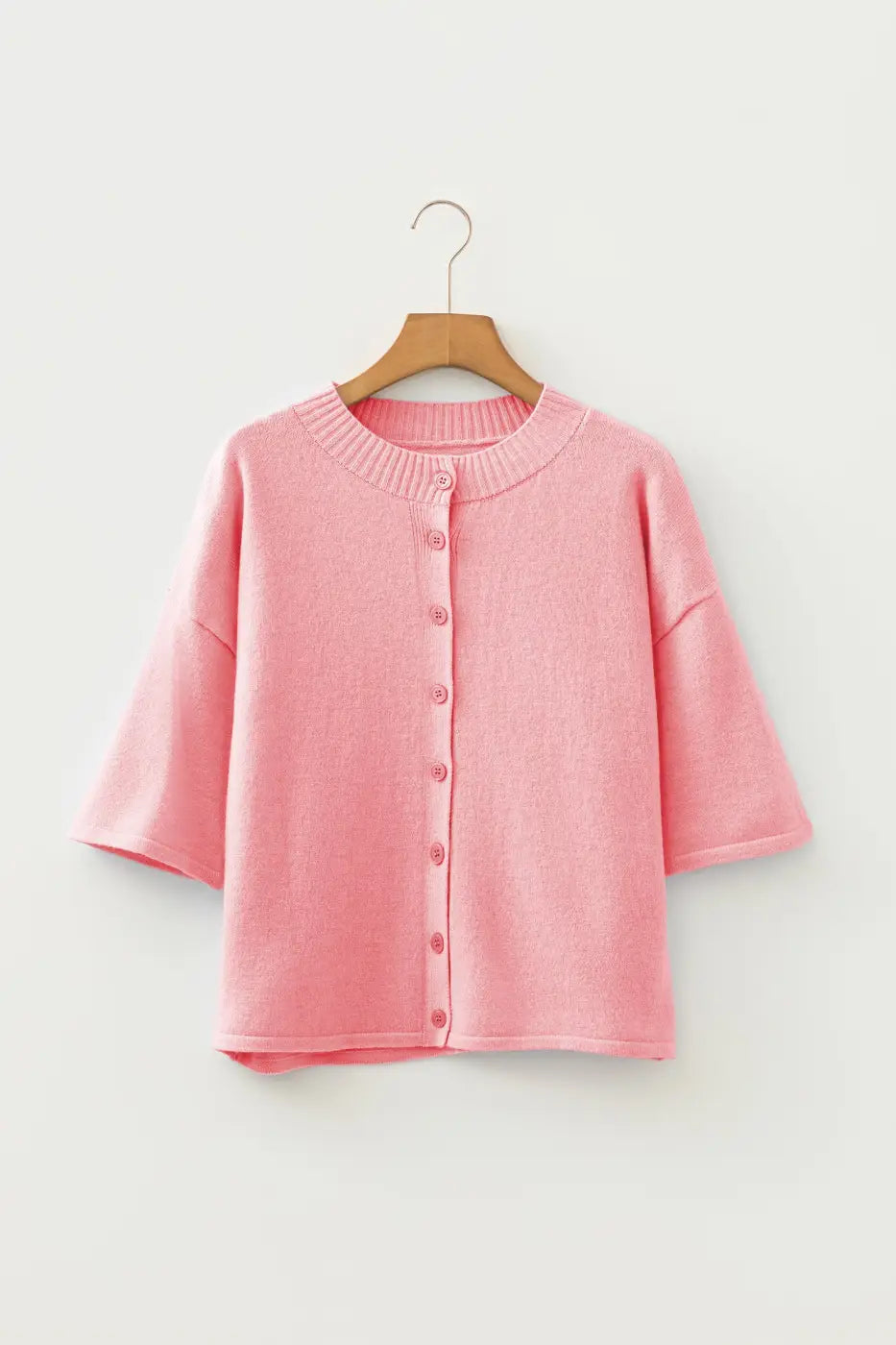 Pastel Fuzzy Knit Boxy Cardigan Women UK