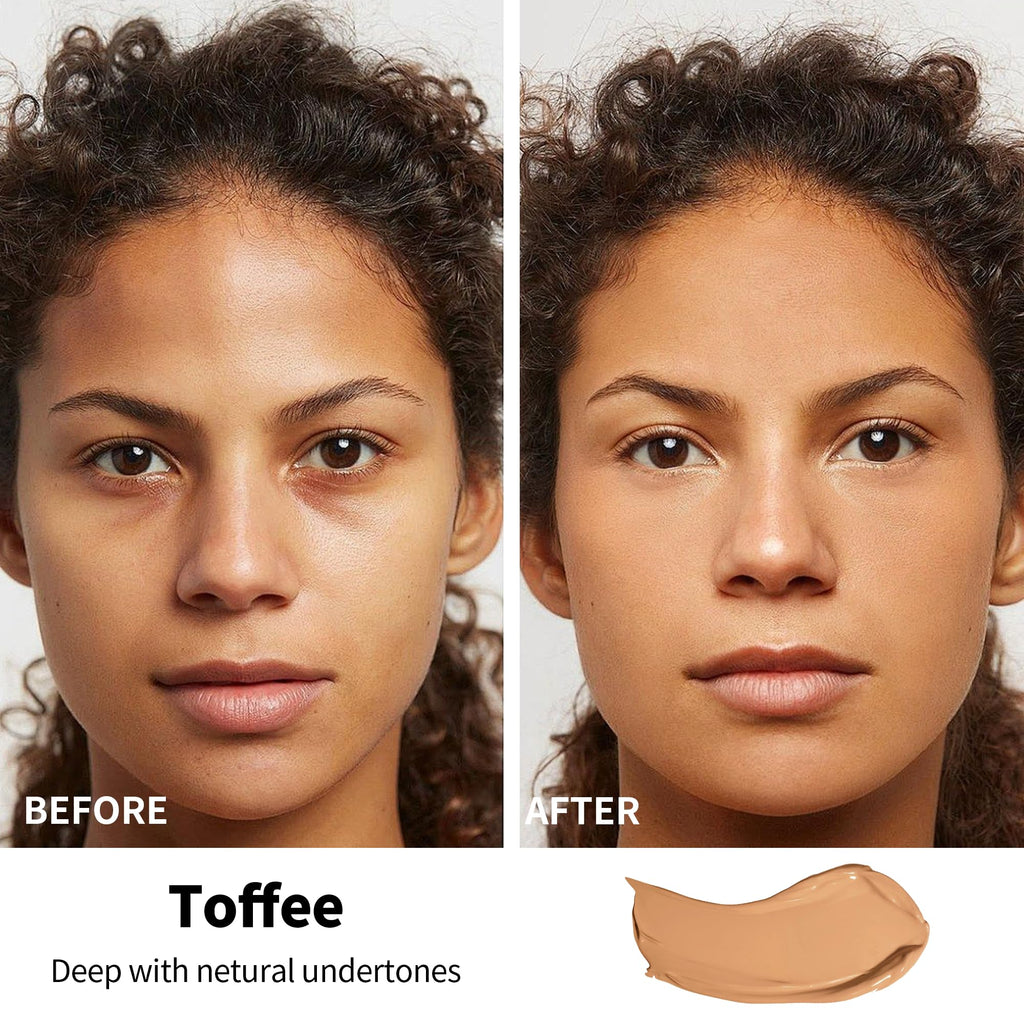 FV 2 Pack Waterproof Foundation – Matte Finish, Medium Coverage in Toffee (1.05 fl oz)