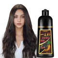 Fvquhvo Brown Hair Dye Shampoo — Covers Grays in Minutes, 3-in-1 Color, Shampoo & Conditioner