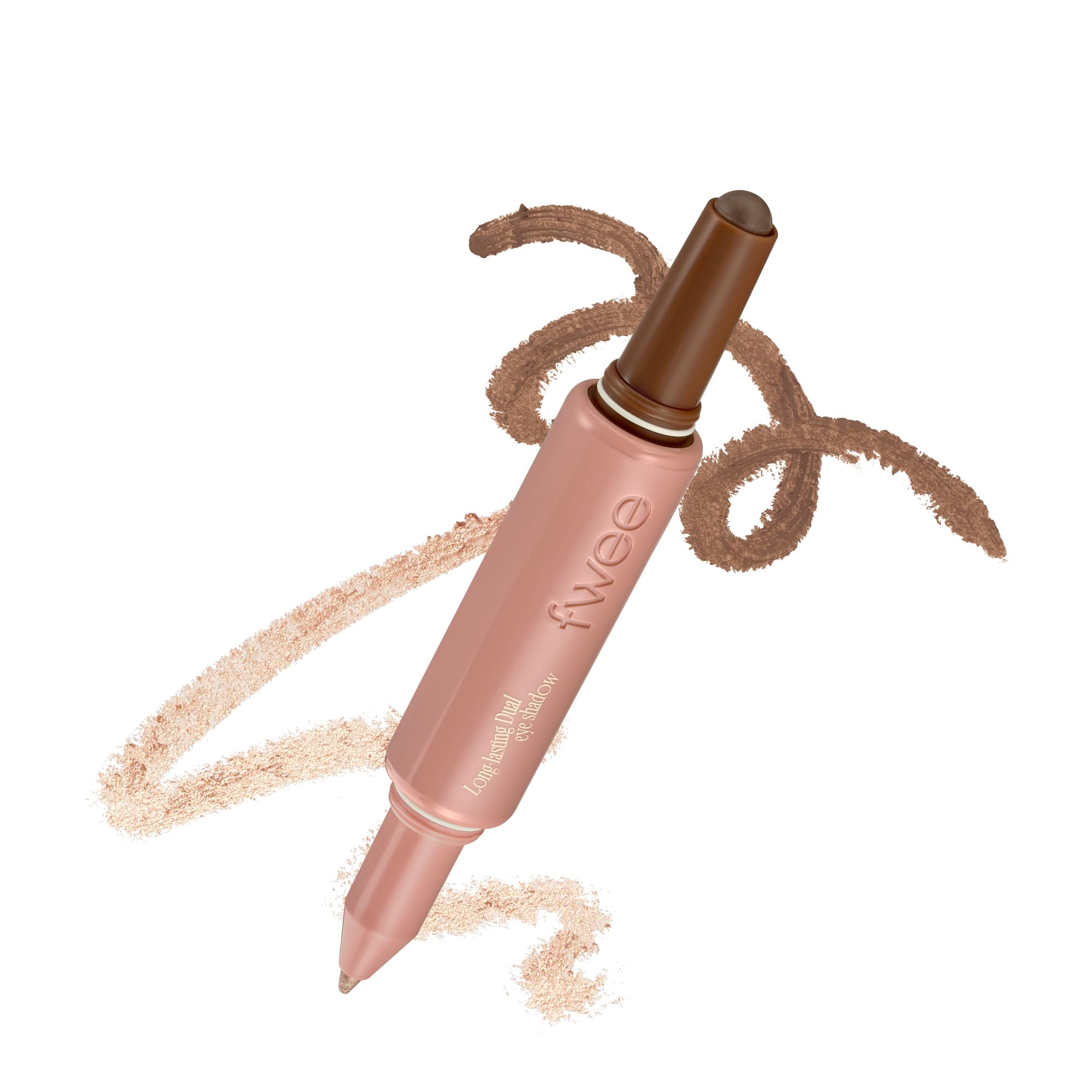Fwee Long-Lasting Dual Coloring Stick Eye Shadow – Soft Blink in Gloden Beige Shimmer (Crease-Proof, Dual-Ended, 1.2g)