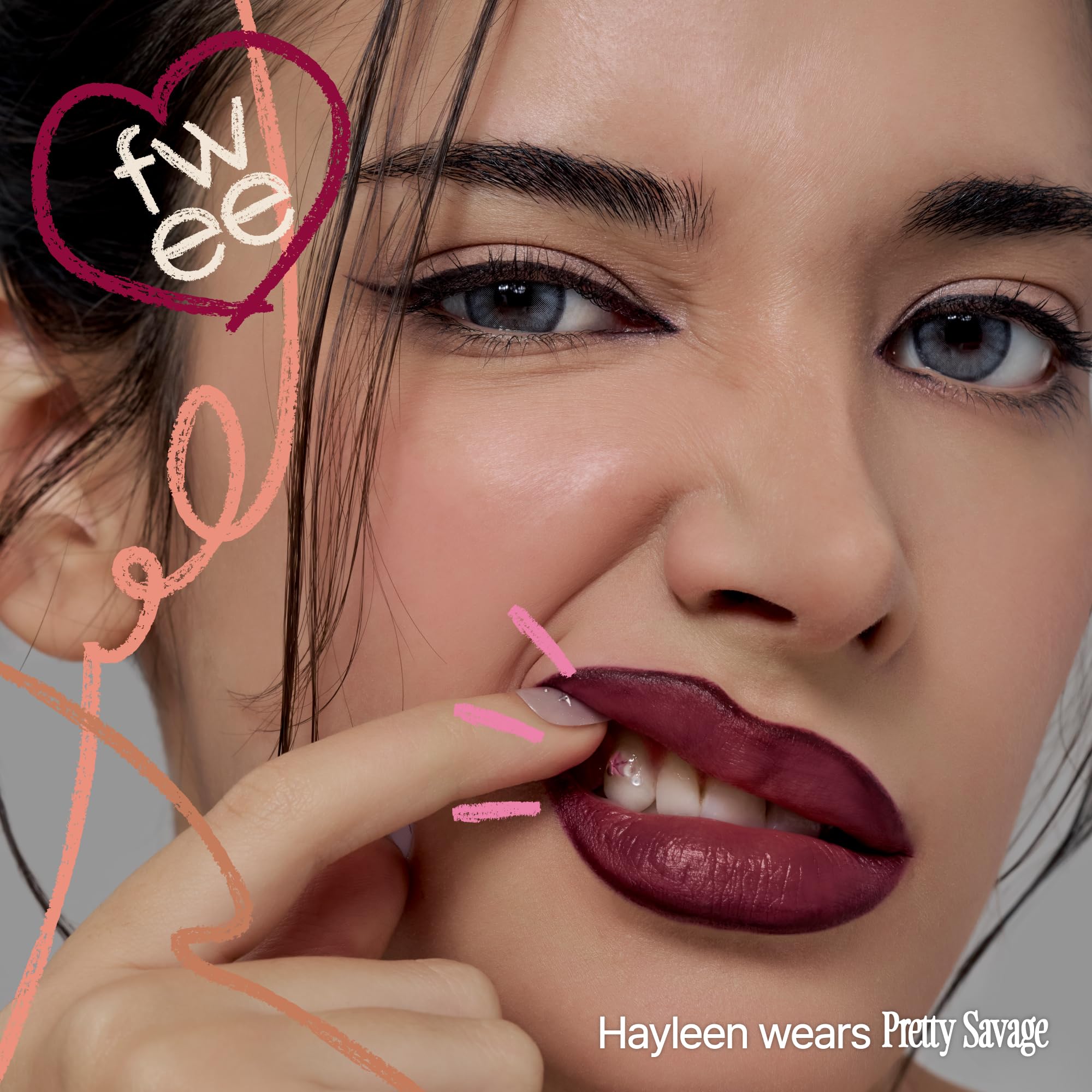 Fwee Spill Tea Long-Lasting Dual-Color Lip Liner | All-in-One Satin Finish Lip & Cheek Stick