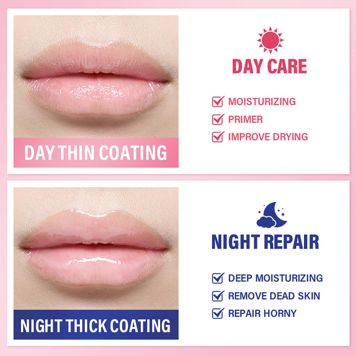 FYEBOO Fruit Lip Mask Set: Honey and Vitamin E for Overnight Moisturizing (6 Flavors)