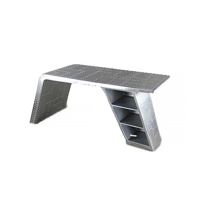 Timothy Oulton Aviator Aviation Desk, Office Desk, Aluminium