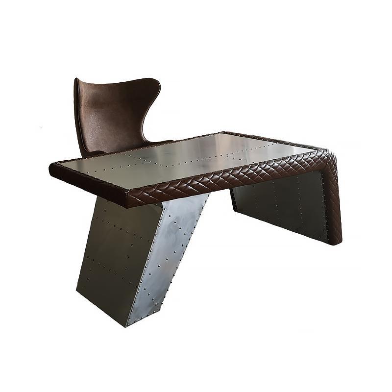 Timothy Oulton Aviator Aviation Desk, Office Desk, Aluminium