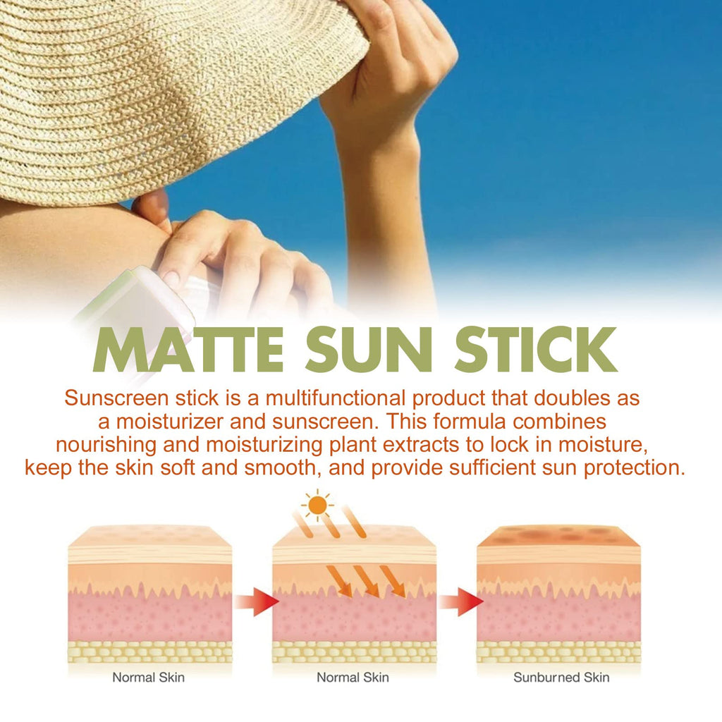 Gaayou Matte Sun Stick Mugwort + Camelia SPF 50+ PA++++ | Non-Greasy Face & Body Sunscreen Stick