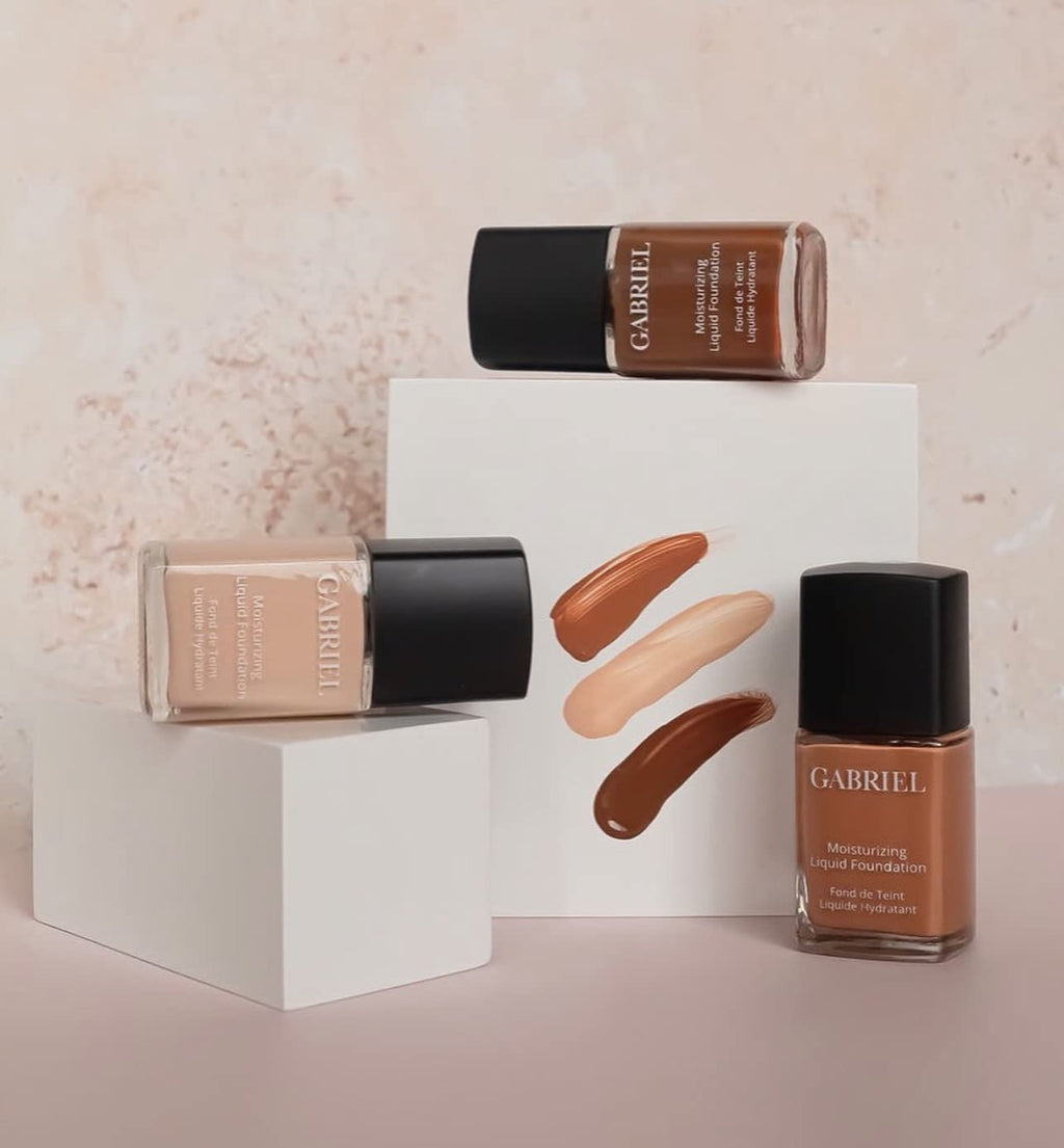 Gabriel Cosmetics Liquid Foundation – Organic Formula, 1 fl oz, Cream Beige