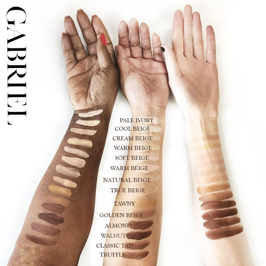 Gabriel Cosmetics Liquid Foundation – Organic Formula, 1 fl oz, Cream Beige