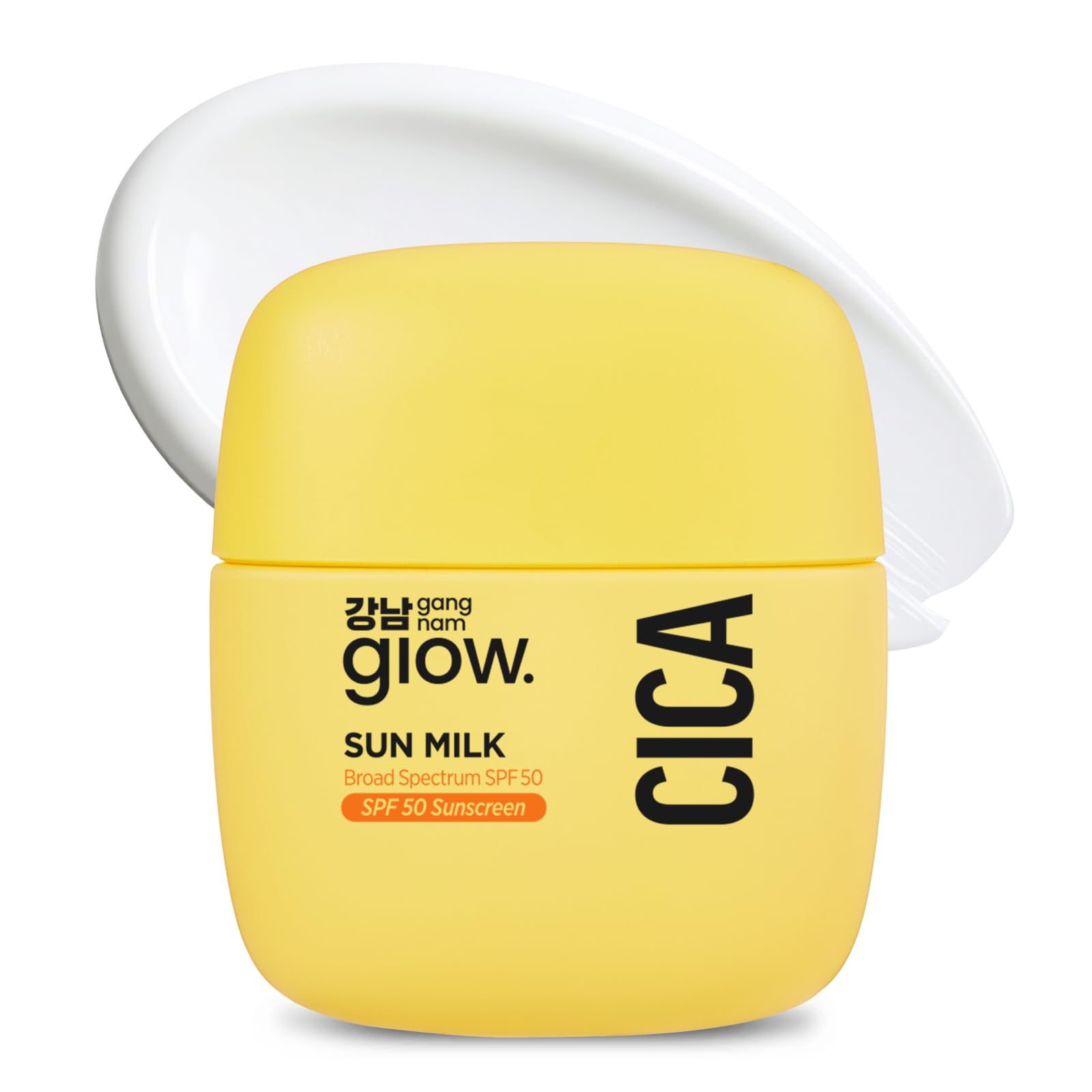 GANGNAM GLOW CICA SUN MILK SPF 50 — Dewy, Invisible Sunscreen with Cica & Niacinamide